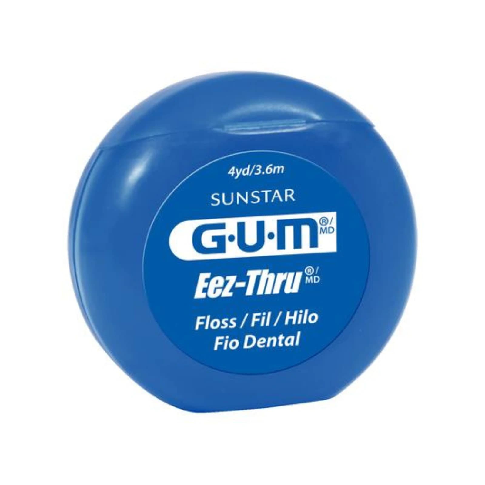 GUM Eez-Thru Floss, Regular, Patient Size, 4 yd, 144/Pk - GUM Eez-Thru Floss Regular Patient Size 4yd 144/Pk - Image 1