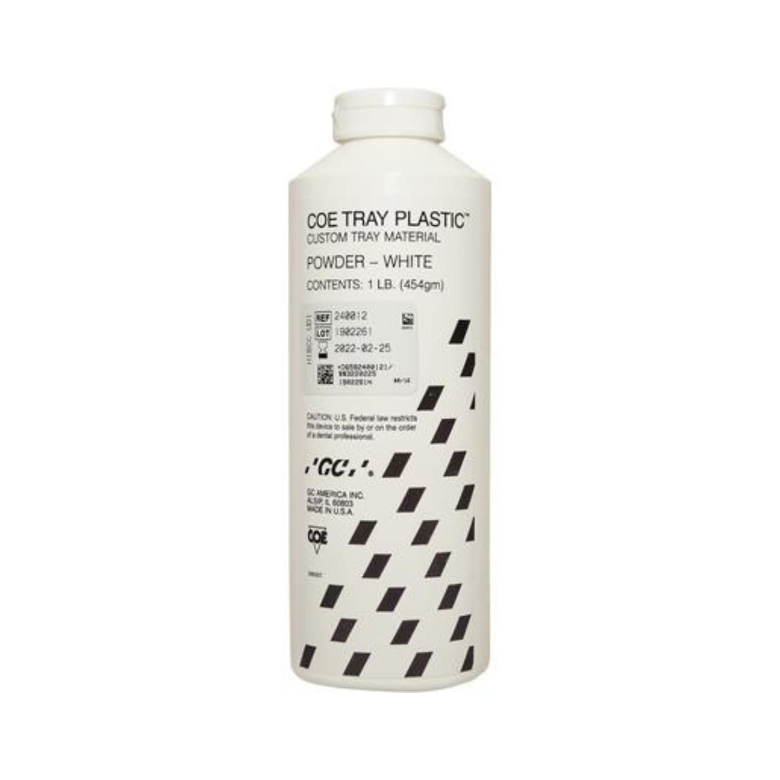 COE Tray Plastic Self-Cure Acrylic Powder Refill, White, 1 lb, #240012 thumbnail 2