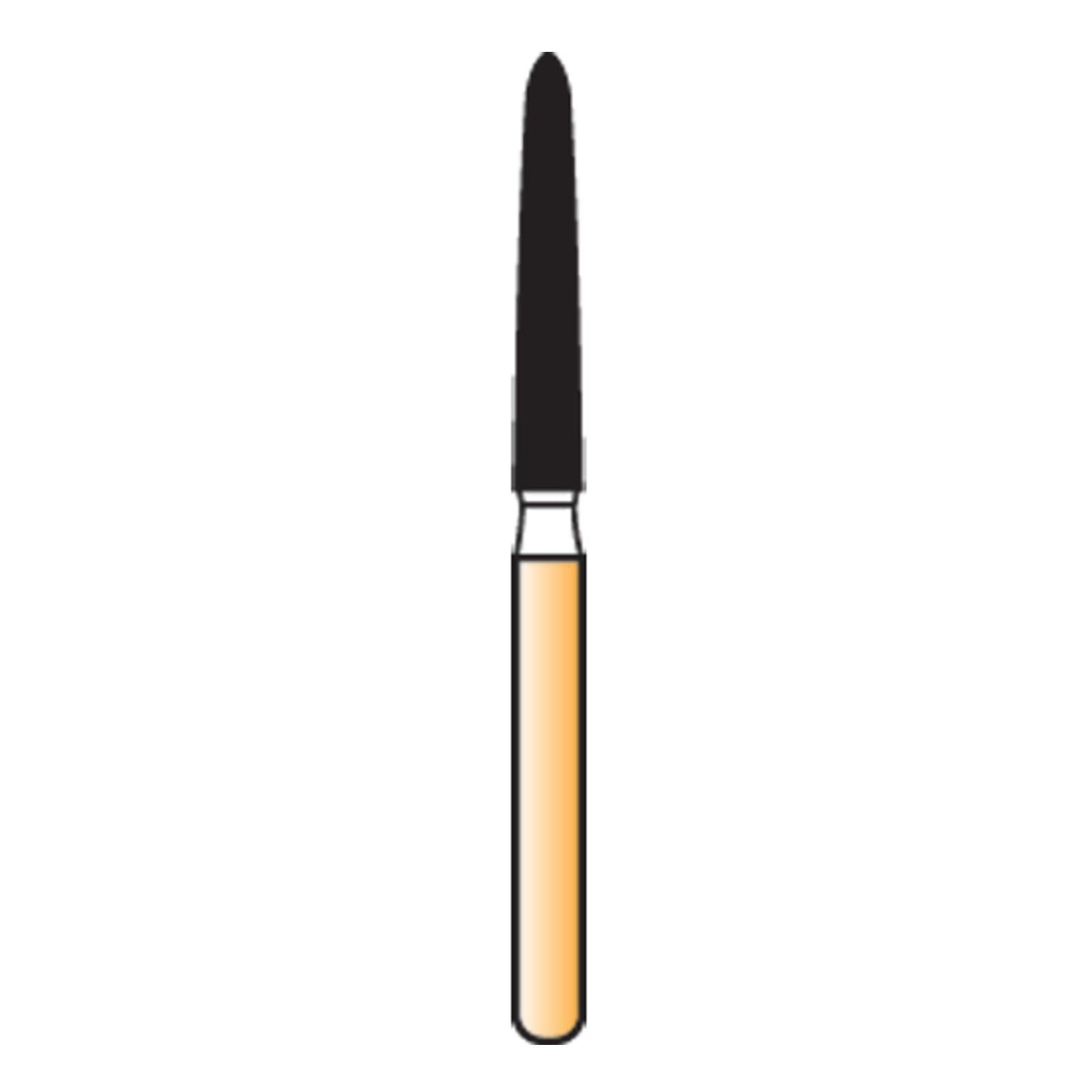 Alpen Carbide Trimming & Finishing Bur, 12-Blade, Friction Grip, Curettage, 1.6 mm Diameter, #7282K6, 5/Pkg - Alpen&reg; Trimming & Finishing Burs - 12-Blade - #7282K6 - Image 1