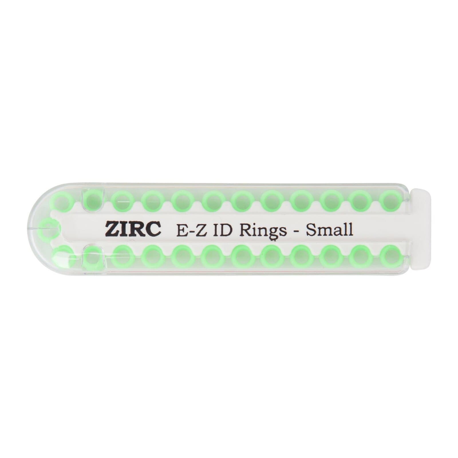 Zirc E-Z ID Instrument Rings, Small, Neon Green, 1/8" Diameter, 25/Pack, 70Z100P thumbnail 2