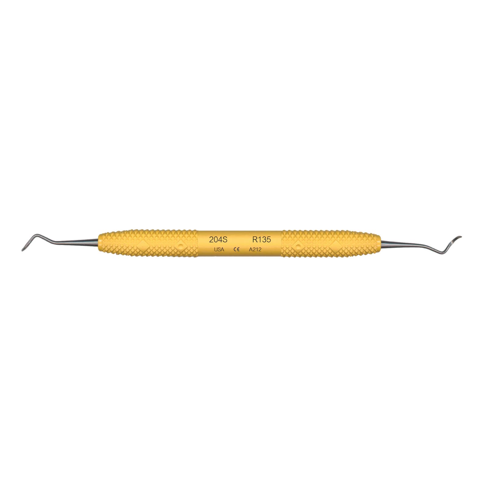 PDT Cruise Line 204S Posterior Sickle Scaler, Double-Ended, Sunshine Yellow Resin Handle, 6.5" Long, R135 thumbnail 7