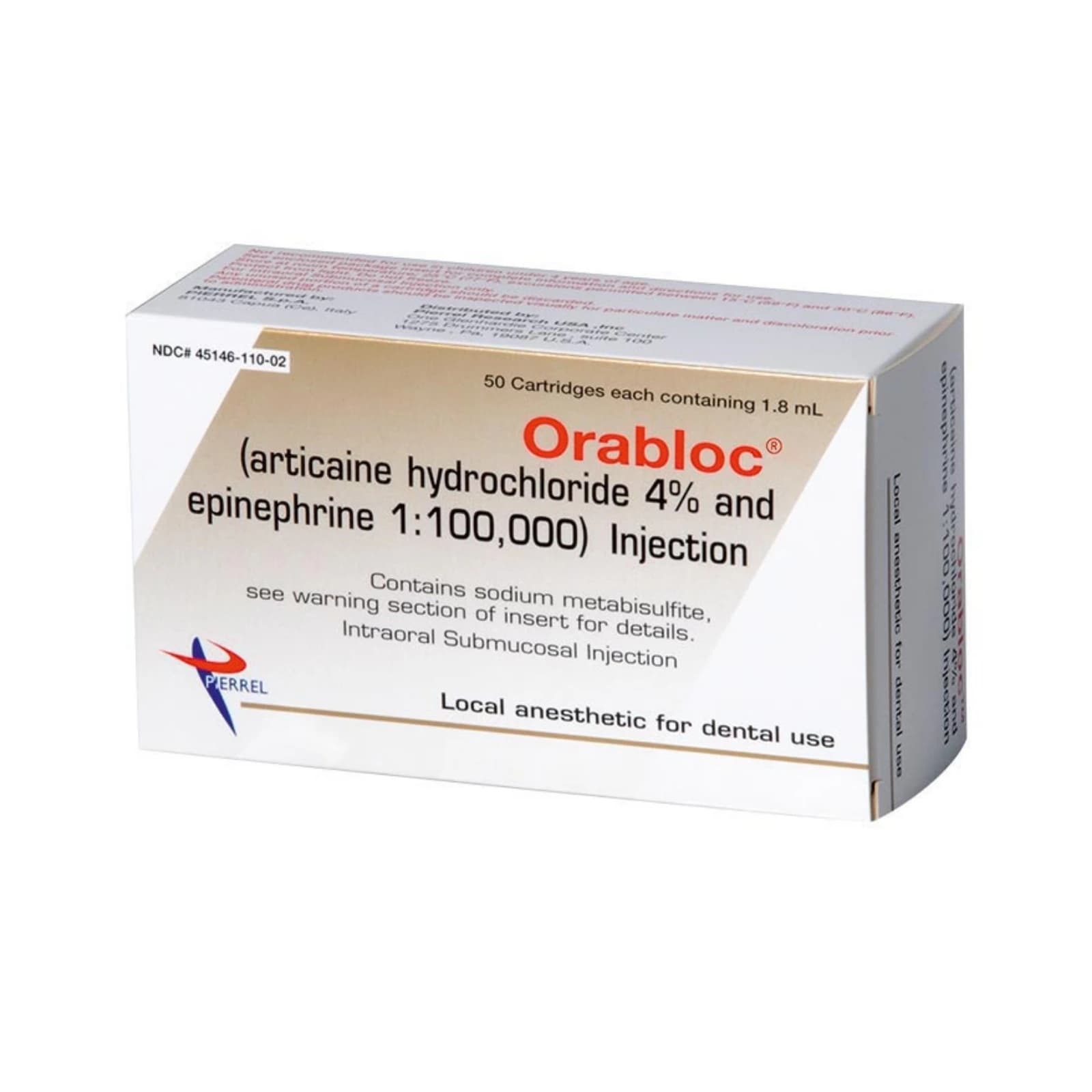 Orabloc Articaine HCl 4% with Epinephrine 1:100,000 Injection Cartridges, 1.8 mL, 50/Box, 2101051 thumbnail 11