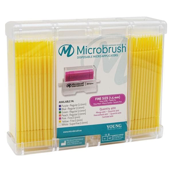 Microbrush Plus Micro-Applicator Dispenser Refills, Fine, Yellow, 400/Pk, PF400YE thumbnail 13