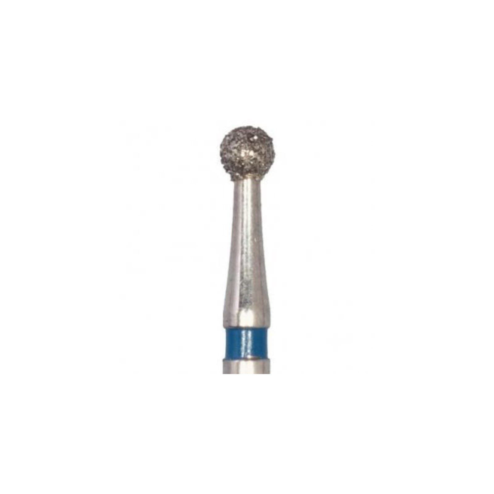 Meisinger 801L-008-HP Diamond Bur, Long Round, Medium Grit (Blue), 0.8mm, HP Shank, 5/Pk thumbnail 3