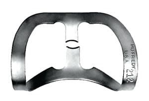 Hu-Friedy Satin Steel Rubber Dam Clamp, #212, Anterior, Wingless, 1/Pk, RDCM212 thumbnail 3