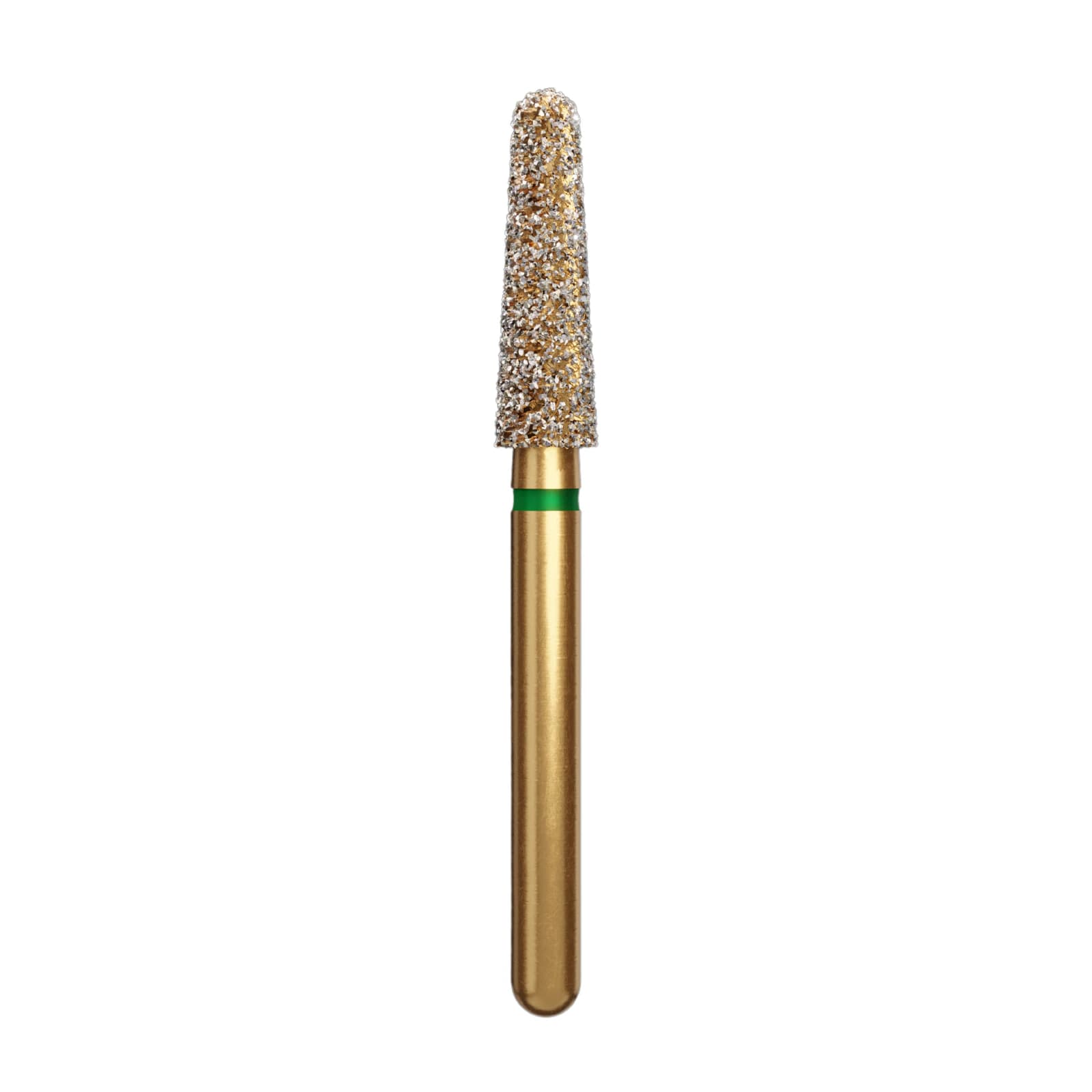 Alpen Multi-Use Diamond FG #856 Round End Taper 2.5mm Super Coarse (Green), 5/Pkg, 856-025SC - Alpen® Multi-Use Diamonds FG # 856 Round End Taper 2.5mm Green Coarse Pkg/5 - Image 1
