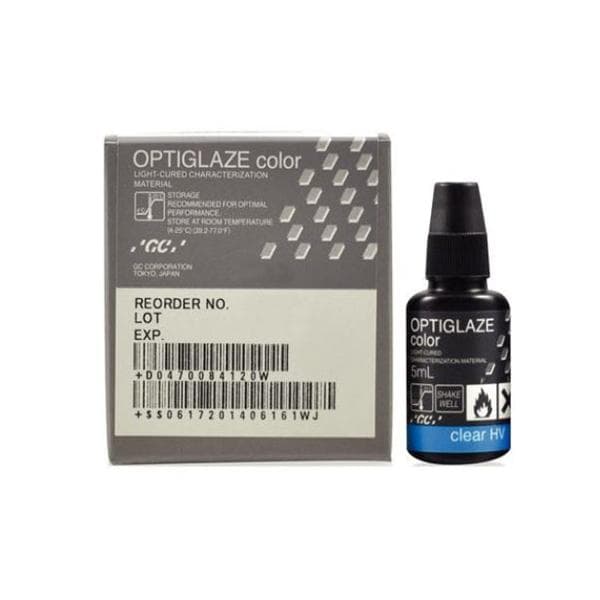 GC America OptiGlaze Color Clear HV 5mL, Light-Cured Nano-Filled Surface Glaze, #008425 thumbnail 10