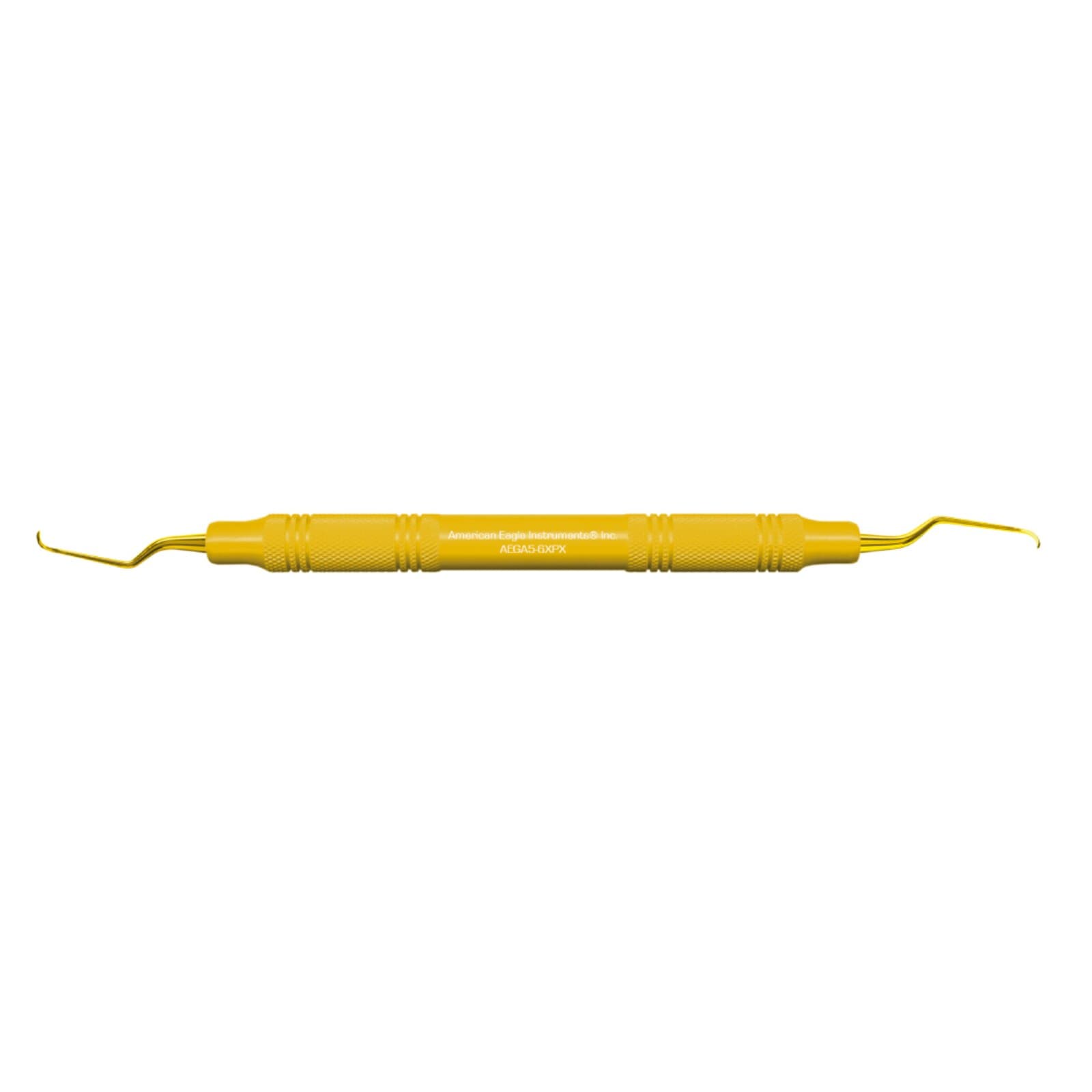 American Eagle Gracey +3 Access 5-6 XP Curette, 3/8" Yellow Handle, Single Instrument - American Eagle Gracey +3 Access 5-6 XP with 3/8" Yellow Handle, Single Instrument - Image 1