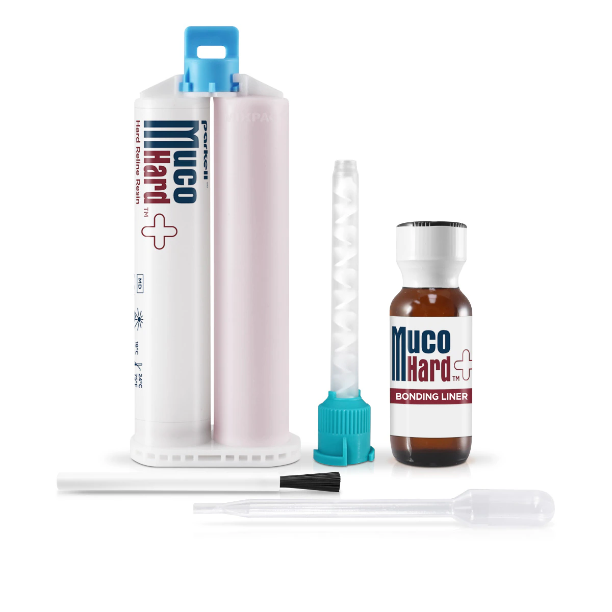 MucoHard+ Hard Denture Reline Kit, Self-Cure, Translucent Pink, 50 mL Cartridge, S640 thumbnail 15