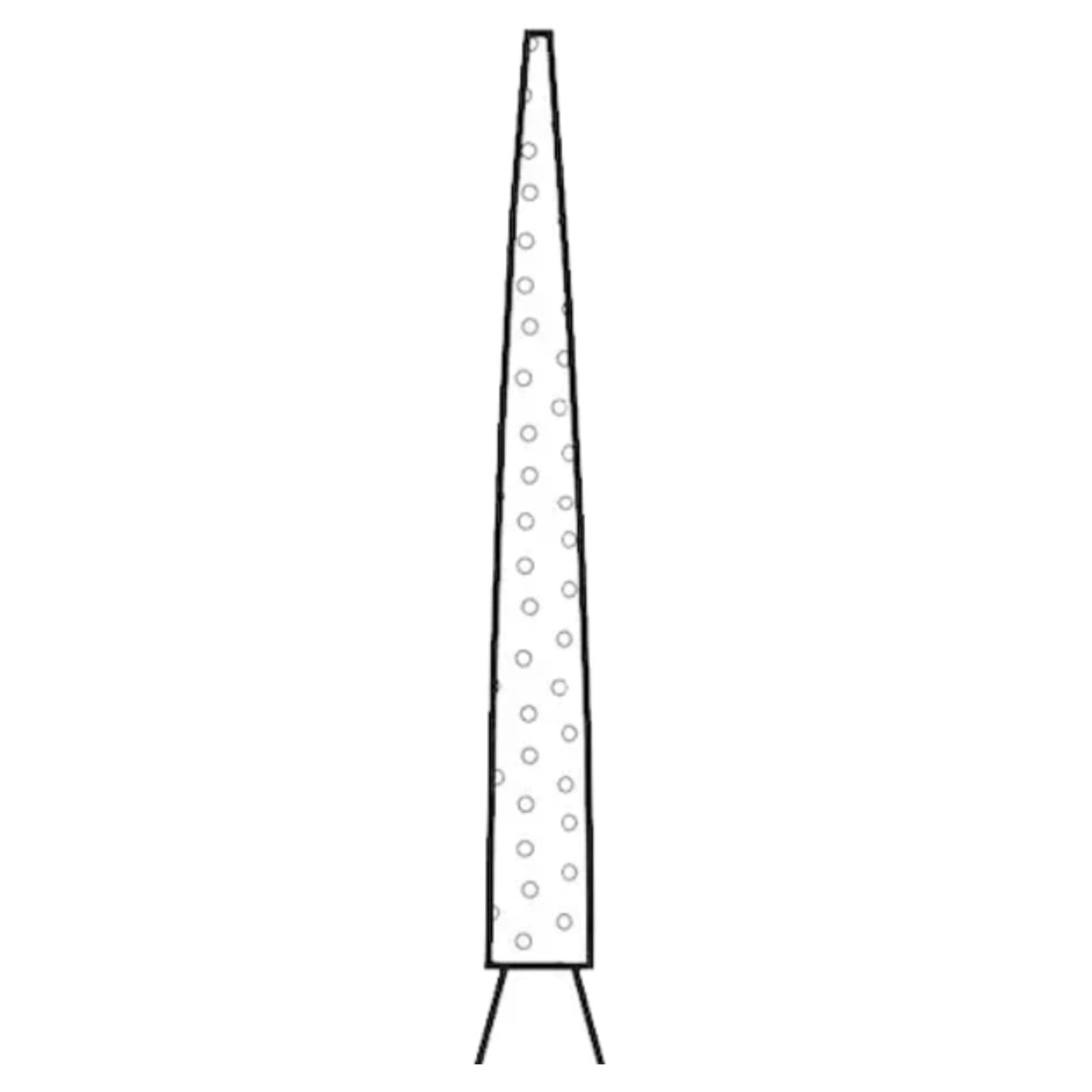 Premier Two Striper Diamond Bur, FG, Fine, Flame, #261.8F, 1.1 mm Major/0.4 mm Minor Diameter, 8 mm Length, 5/Pk, 2015154 thumbnail 7
