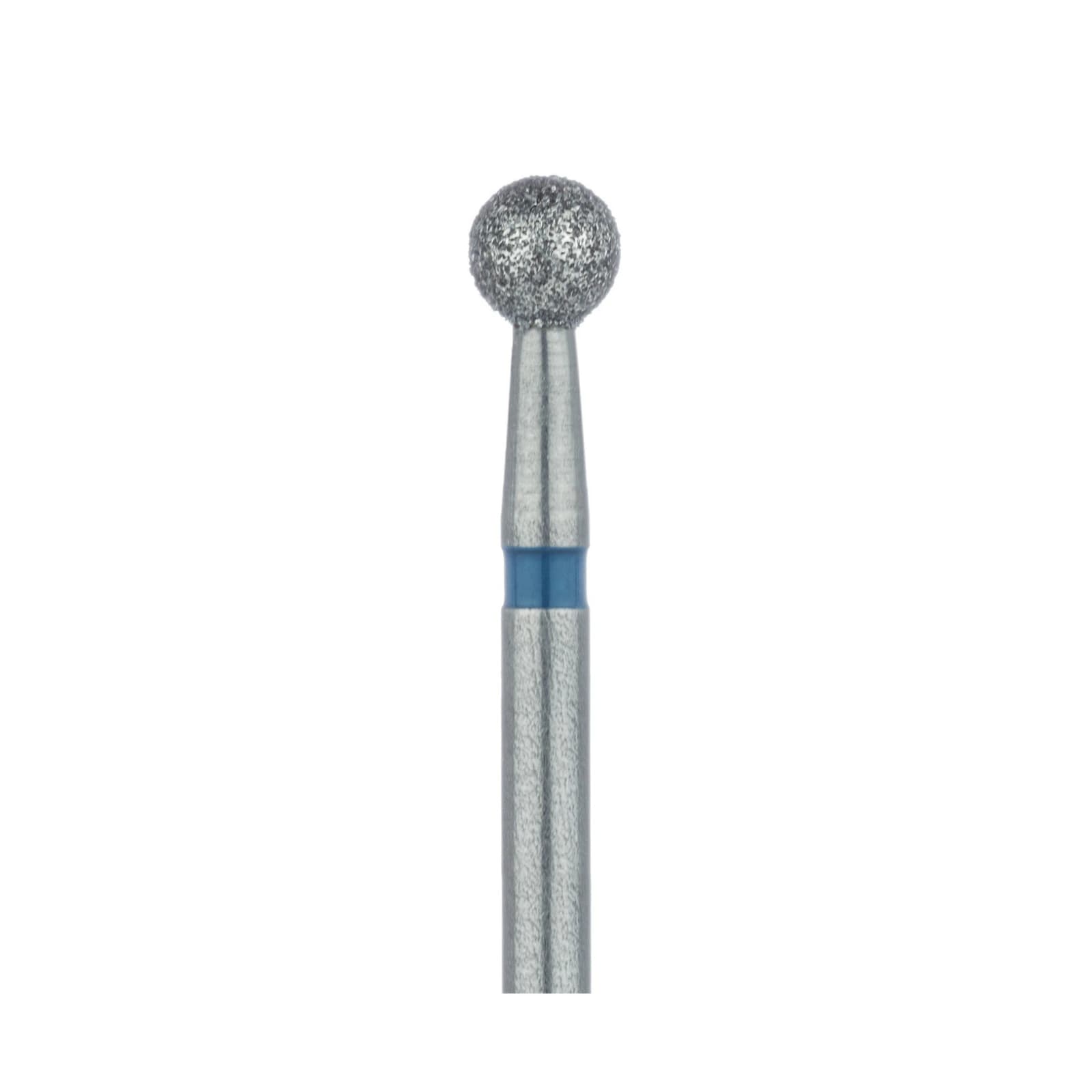 Meisinger Multi-Use Diamond Bur, Friction Grip, Round, 801, 2.7 mm, Medium Grit, Blue Ring, 5/Pk, 801-027-FG thumbnail 4