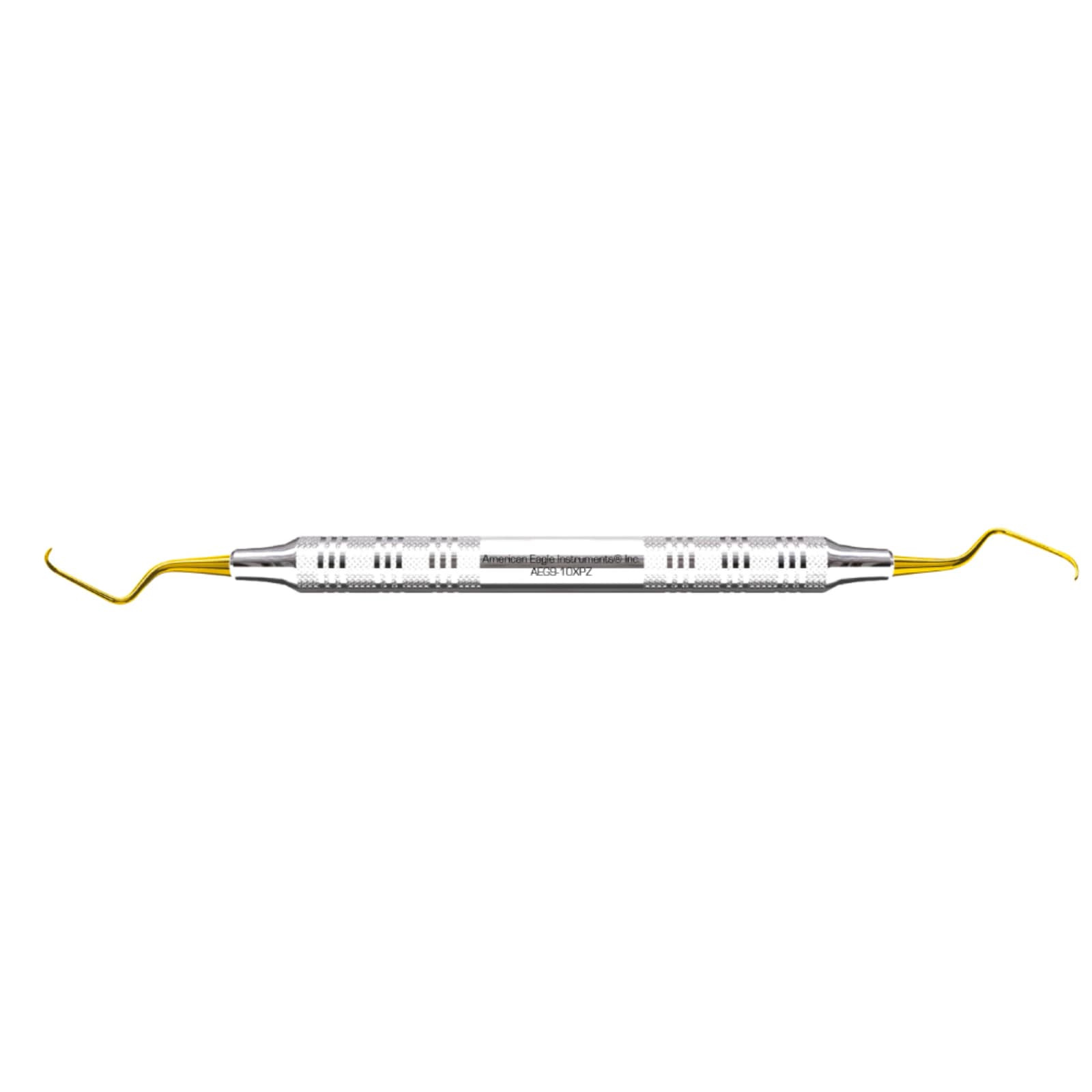 American Eagle Instruments Gracey 9-10 XP Curette, Double End, 3/8" EagleLite Stainless Steel Handle, Sharpen-Free, AEG9-10XPZ - Gracey 9-10 XP (3/8) SS - Image 1