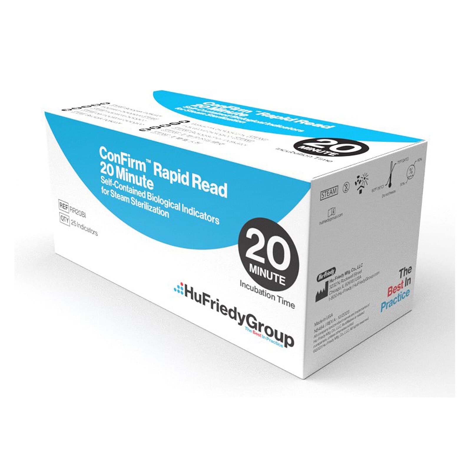ConFirm Rapid Read 20 Minute Biological Indicator, Steam, Self-Contained, 25/Pkg, RR20BI thumbnail 2