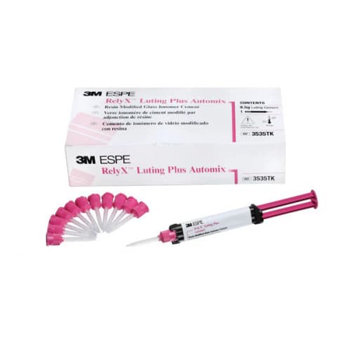 RelyX Luting Plus Automix Resin-Modified Glass Ionomer Cement Trial Kit, 8.5 g Syringe, 12 Mixing Tips, 1/Kit, 3535TK thumbnail 10