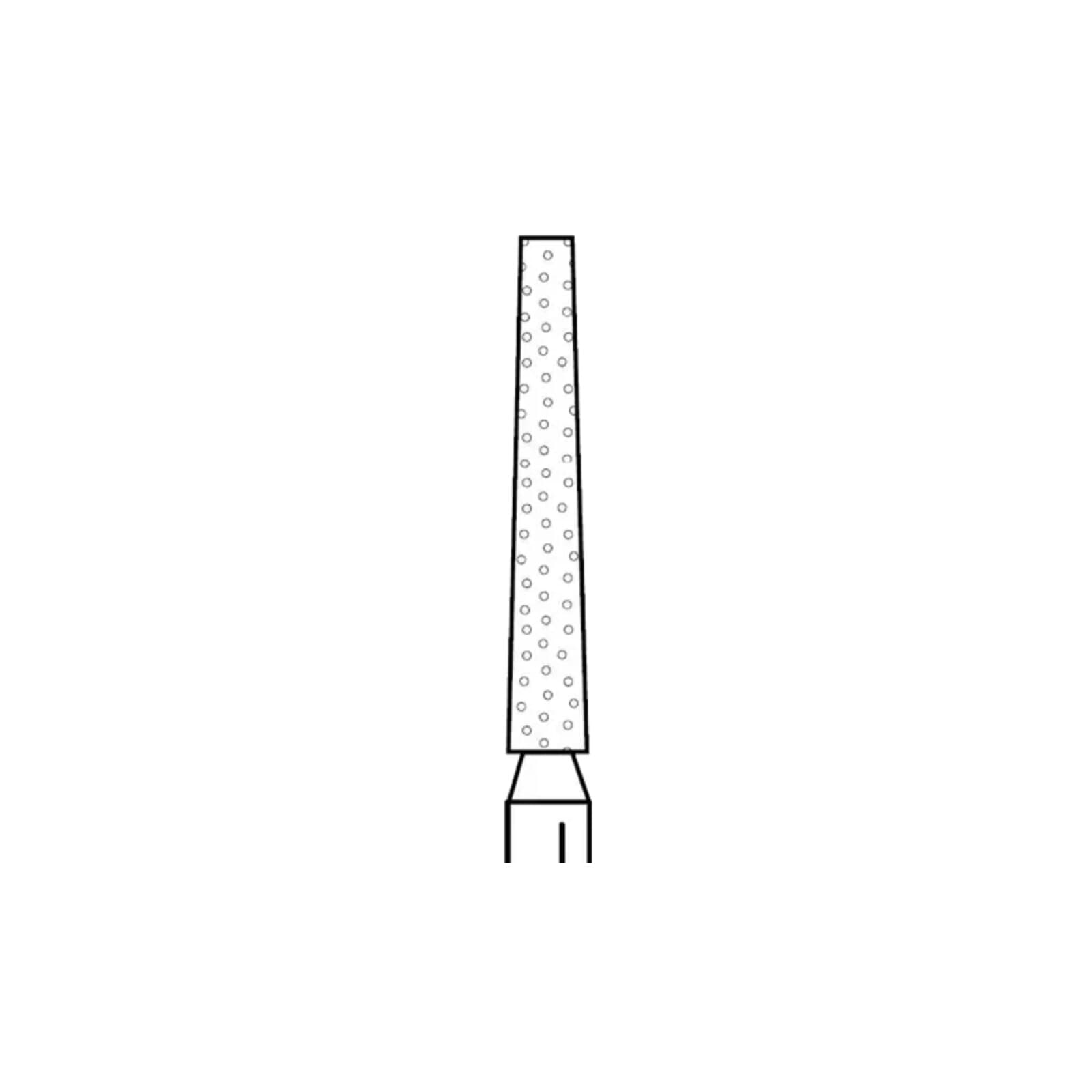 Two Striper Diamond Bur, FG, Flat-End Taper, 722.10, Coarse, Green, 1.6 mm Major/1.0 mm Minor Diameter, 10 mm Length, 5/Pk, 2015359 thumbnail 7
