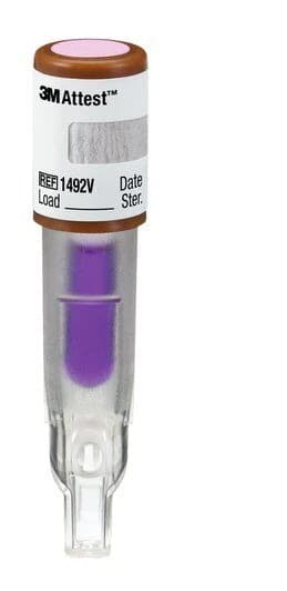 3M Attest Super Rapid Readout Steam Biological Indicator 1492V, Brown Cap, 24-Minute Readout, 50/Box thumbnail 13