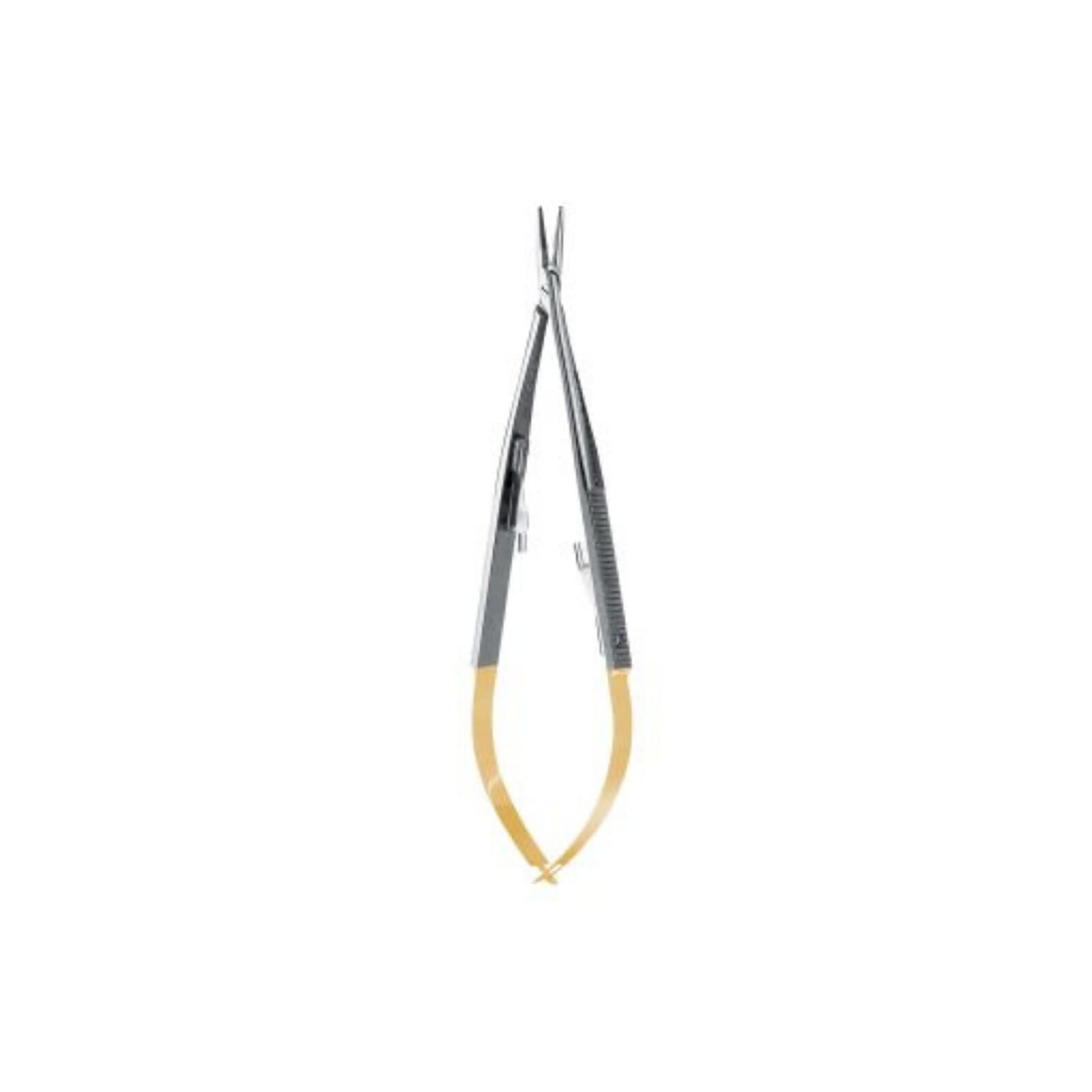 Hu-Friedy Castroviejo Perma Sharp Needle Holder, Micro Curved, 14 cm (5.5"), NH5021M thumbnail 2