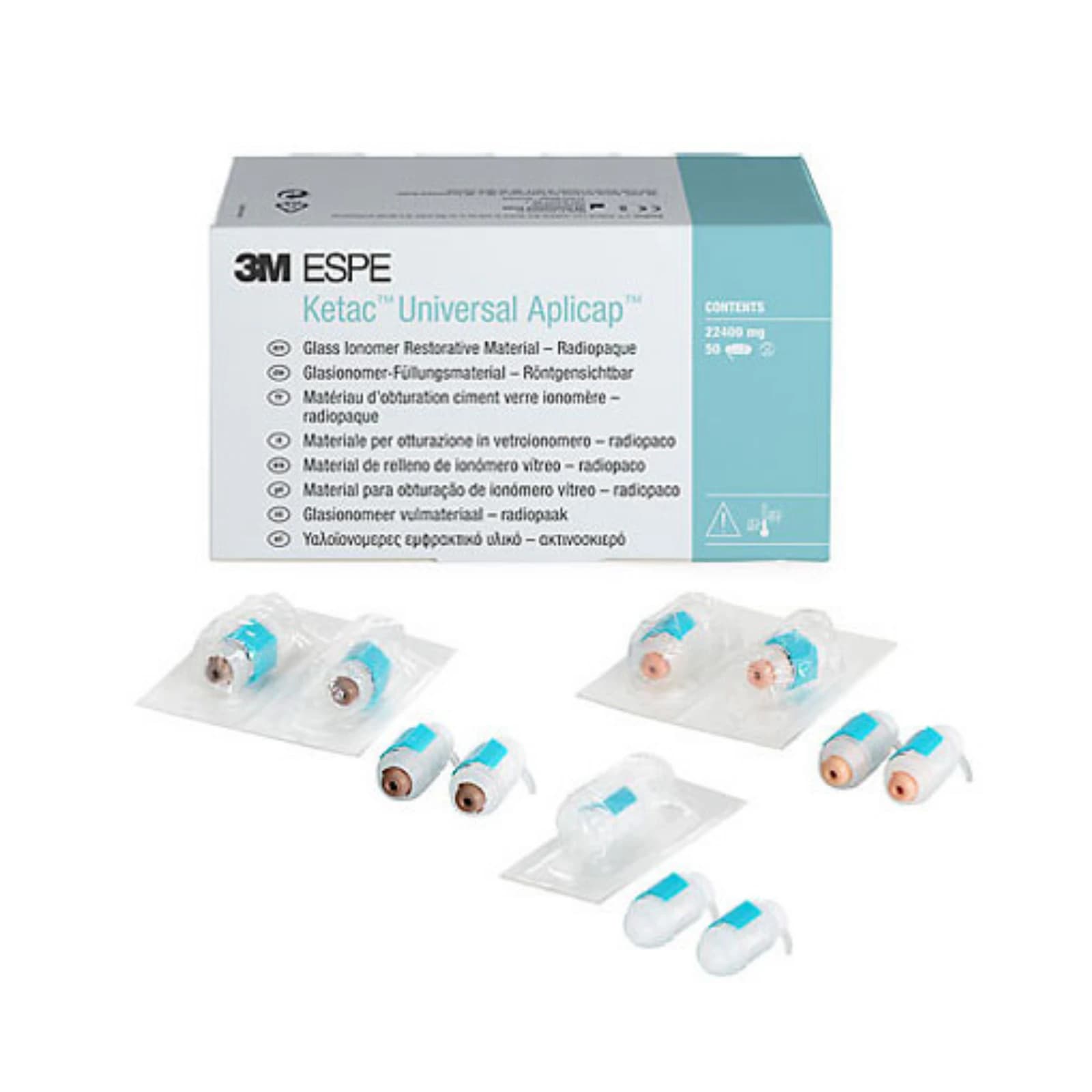 3M (Solventum) Ketac Universal Aplicap Glass Ionomer Restorative, A3 Shade, Giant Pack of 300 Capsules, 61097 thumbnail 3