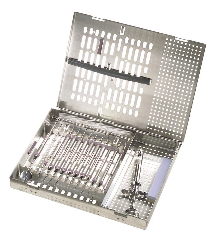Miltex Thompson Series Instrument Cassette, 14-Instrument, Single Rack, Stainless Steel, 1/Pk, 3-118114 thumbnail 10