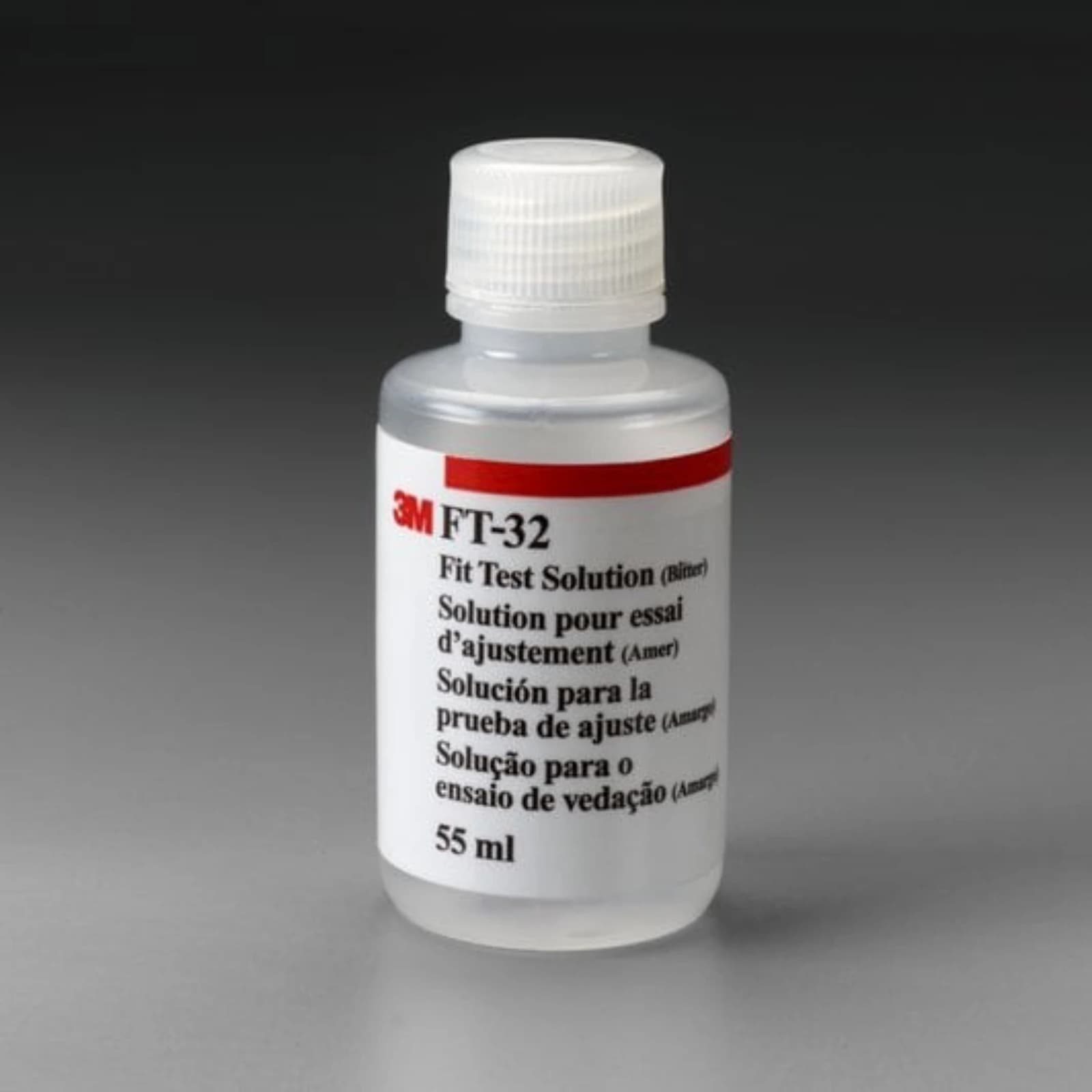 3M (Solventum) Qualitative Fit Test Solution, Bitter, 55 mL Bottle, 6/Case, FT-32 thumbnail 4