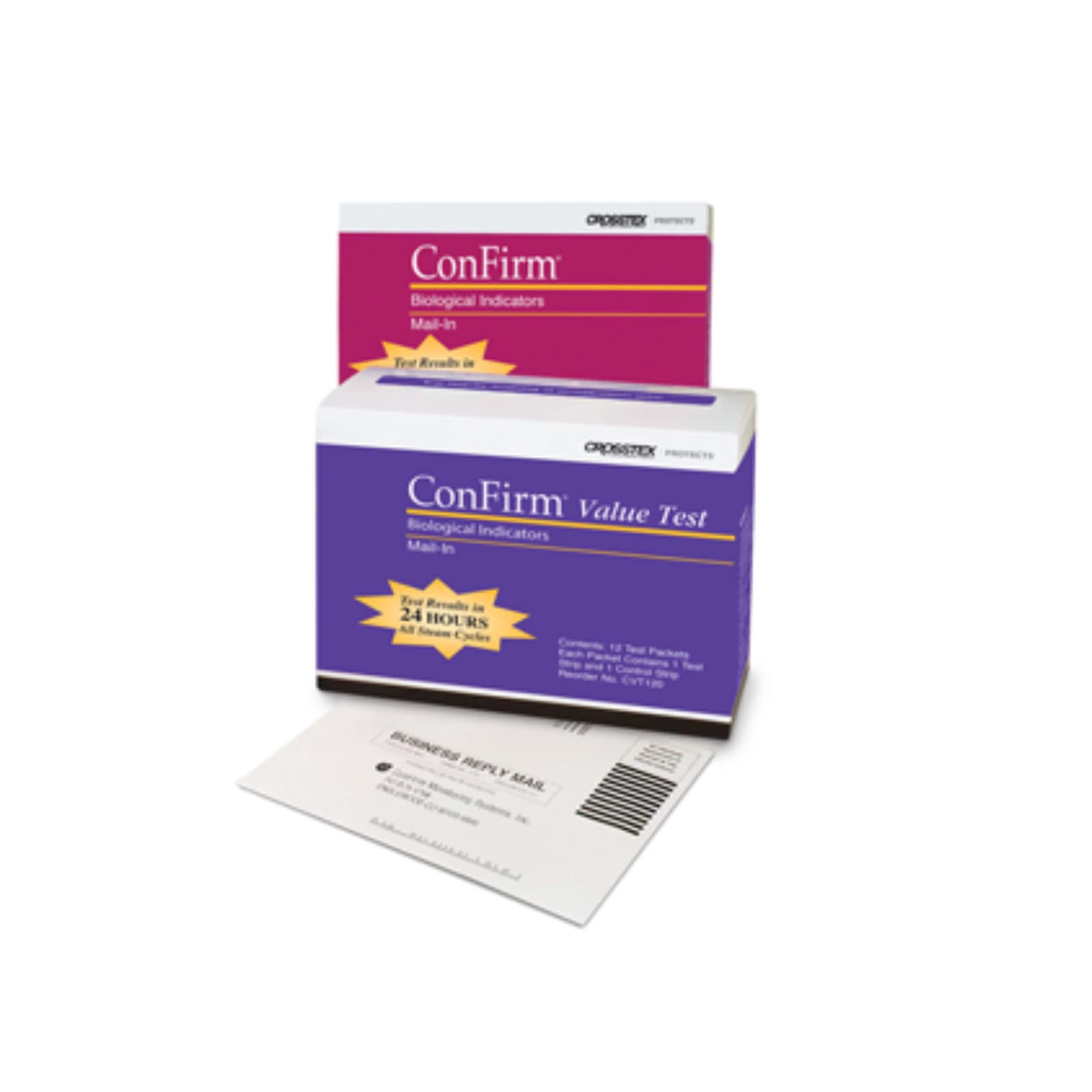 ConFirm Mail-In Sterilizer Monitoring System Value Test Service, 2 Strip Test, 12/Box, CVT120 thumbnail 2