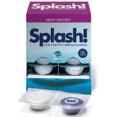 Splash! Half-Time Putty Paks, Heavy Body VPS Impression Material, 2:45 Set Time, Wild Berry, Deep Purple, 18 mL Paks, 12/Pkg, SPD1237 thumbnail 3