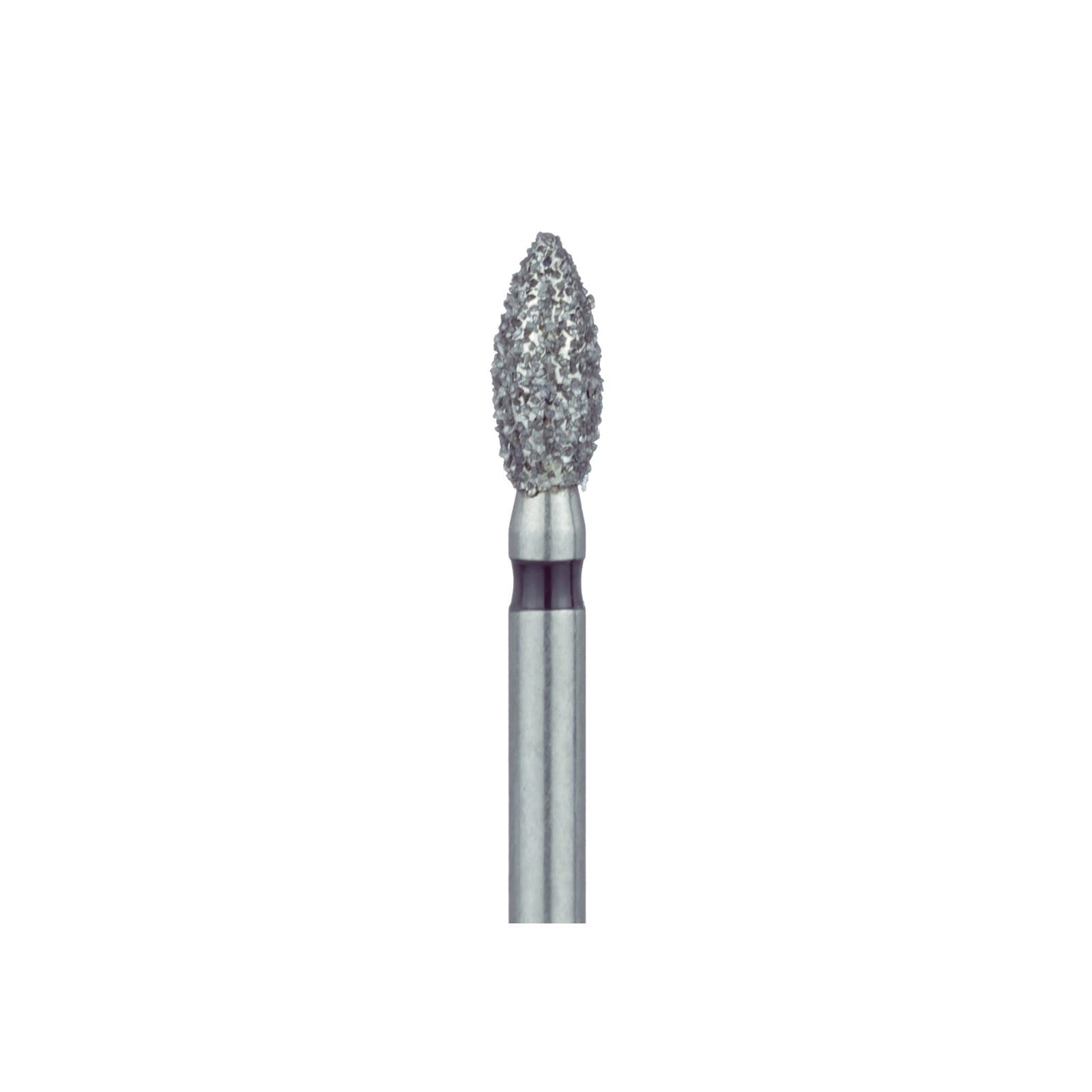 Meisinger 830H-023-FG Diamond Bur, FG, Super Coarse, Black, Pointed Football, 2.3 mm Head Diameter, 5.0 mm Head Length, 5/Pkg thumbnail 3