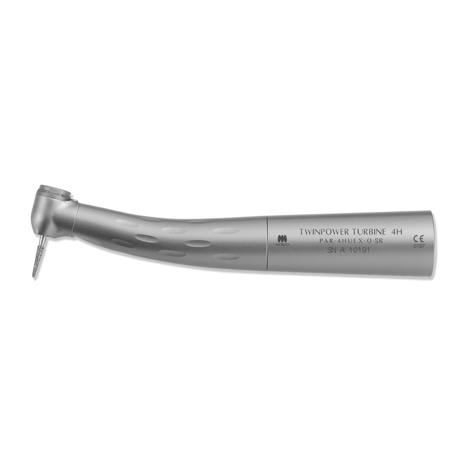 TwinPower Turbine UltraE High Speed Air Handpiece, Mini, Contra Angle, Autochuck Push Button, LED Light, Triple Spray, Sirona R/F Compatible, 4H PAR-4HUEX-O-SR thumbnail 2