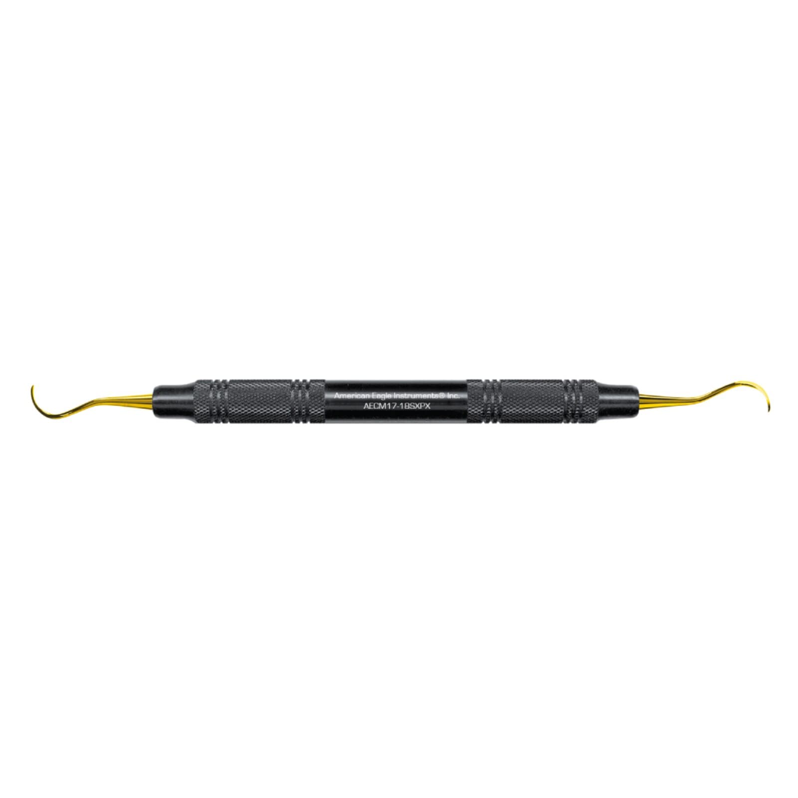 American Eagle McCall 17-18S XP Curette, Double End, 3/8" (9.5mm), Black, EagleLite Resin Handle, Each, AECM17-18SXPX thumbnail 2