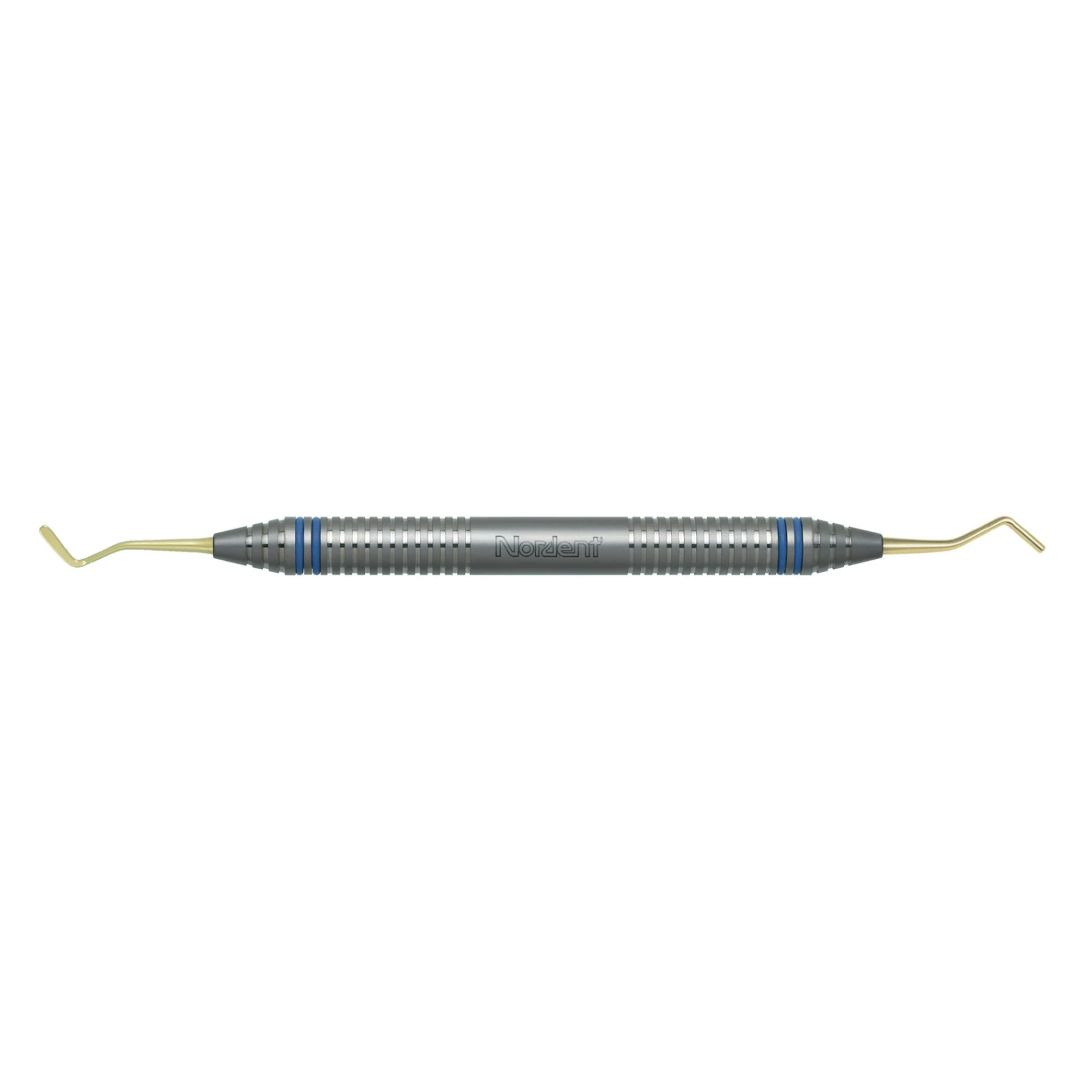 Nordent Composite Placement Instrument #53, Paddle/Anatomical Burnisher, Titanium Nitride Coated, DuraLite ColorRings Handle, Stainless Steel, Double End - Composite Placement Instrument – # 53, Paddle/Anatomical Burnisher, Titanium Nitride Coated, DuraLite® ColorRings™ Handle, Stainless Steel, Double End - Composite Placement Instrument – # 53, Paddle/Anatomical Burnisher, Titanium Nitride Coated, DuraLite® ColorRings™ Handle, Stainless Steel, Double End - Image 1