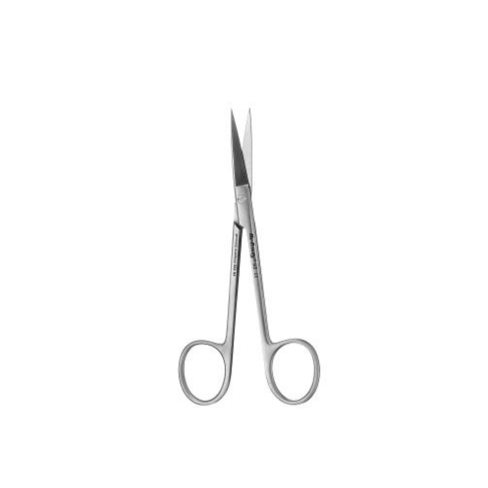 Hu-Friedy #5 Wagner Straight Surgical Scissors, 4.5" (11.5 cm), One Serrated Blade, Stainless Steel, 1 Each thumbnail 2