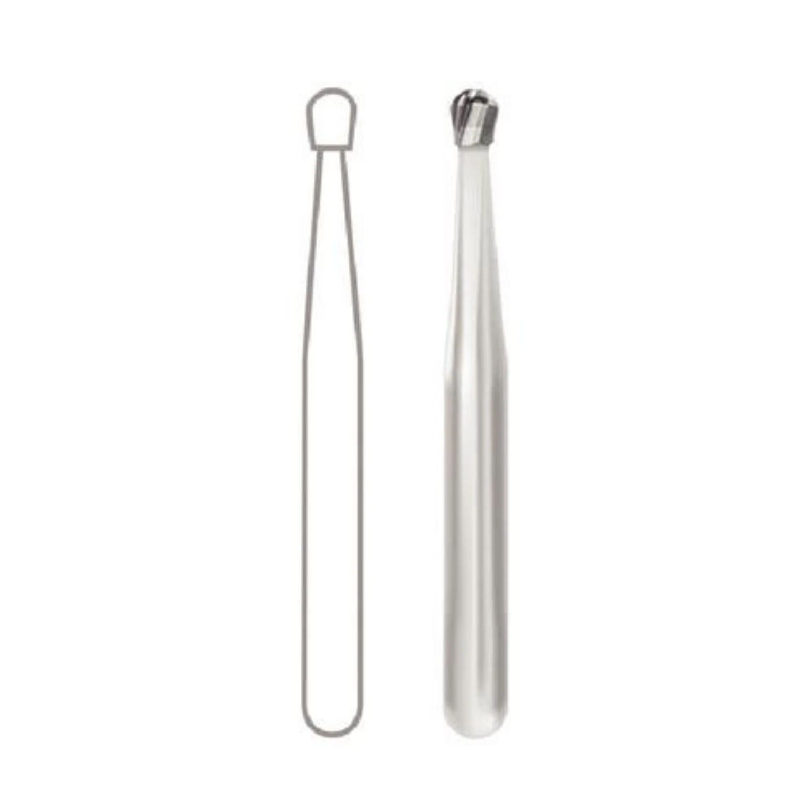 Midwest Operative Carbide Bur, FG, Round #3, 1.2 mm Diameter, 6 Flutes, 100/Bag, 386268 thumbnail 2