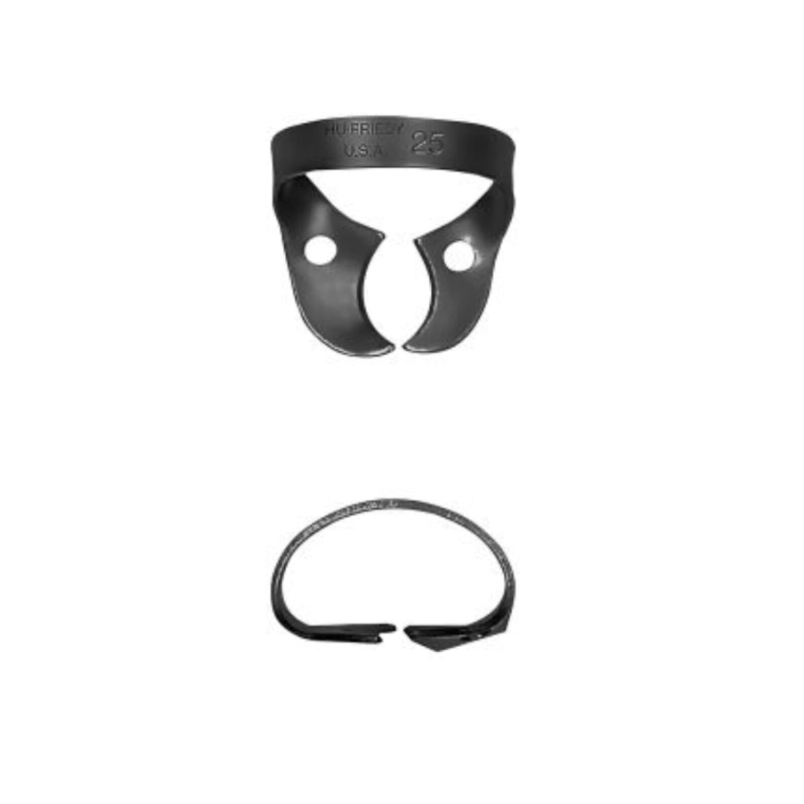 Hu-Friedy Black Line Rubber Dam Clamp #25, Wingless, Upper Left/Lower Right Molars, RDCM25X thumbnail 2