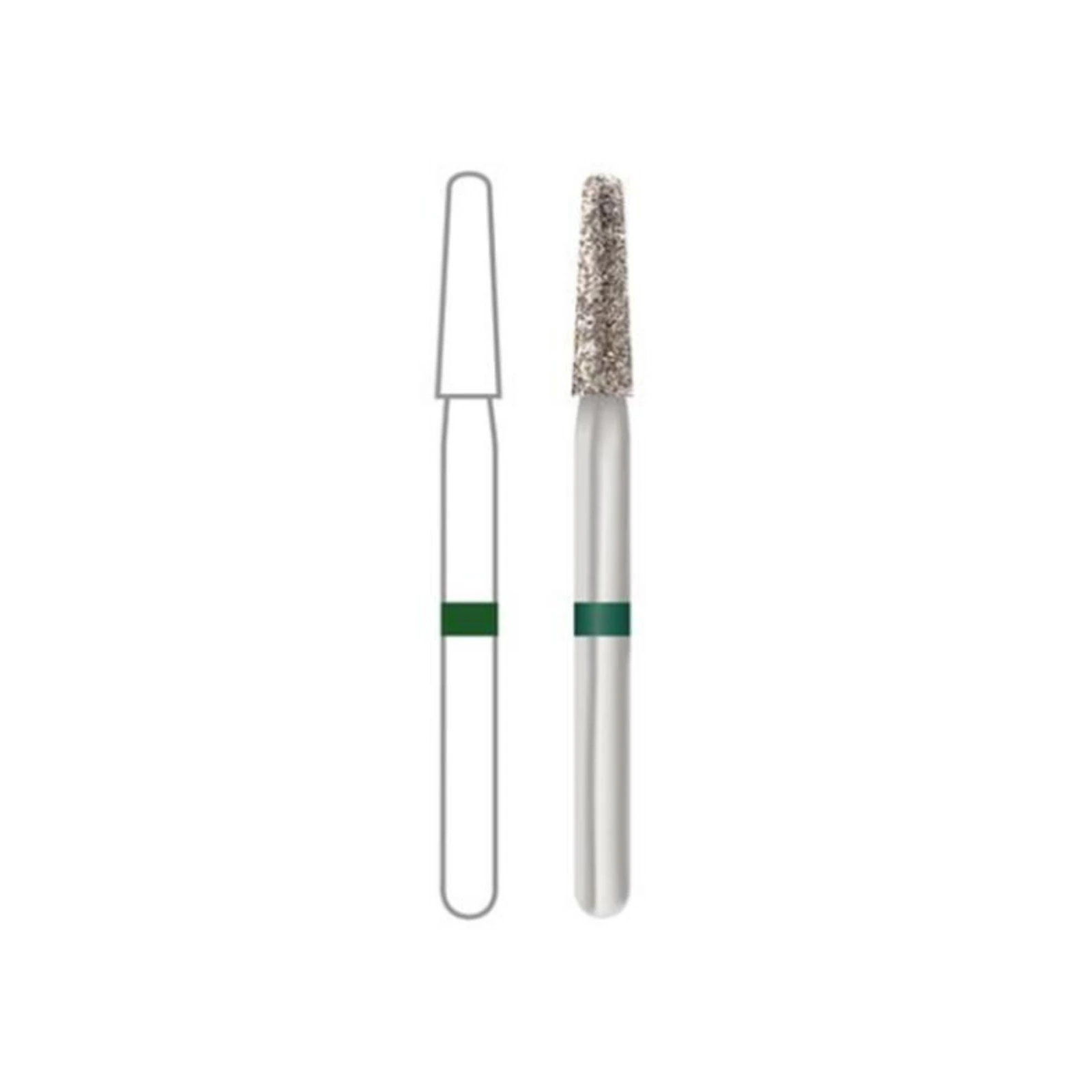Midwest Once Sterile Diamond Burs 856-018C, Coarse, Taper Round End, Friction Grip, 25/Pk, 1856018C thumbnail 9