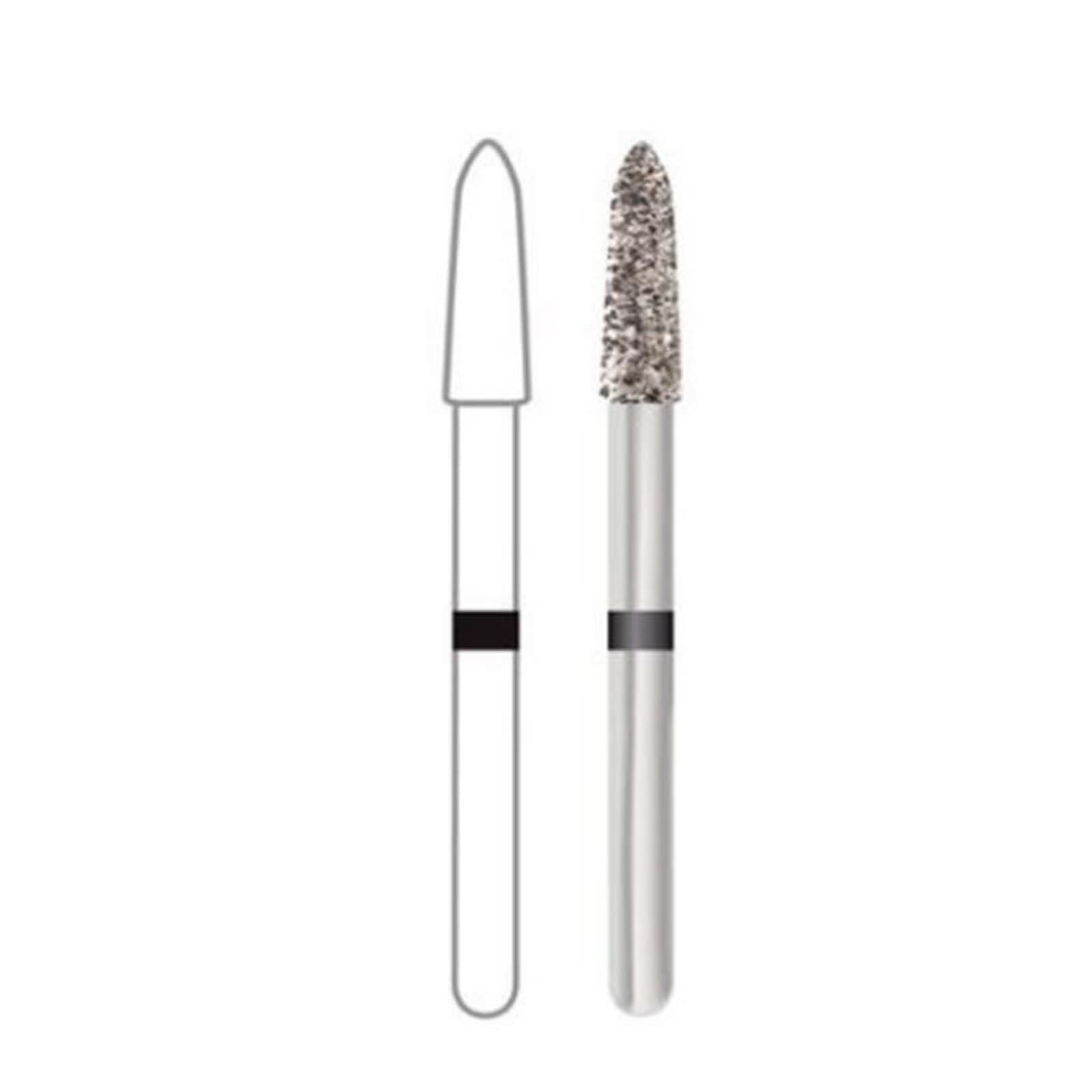 Midwest ONCE Sterile Single-Use Diamond Bur 878K-018SC, Super Coarse, Taper Modified Bevel, FG, 1.8mm Diameter, 8.0mm Length, 25/Pk - Midwest ONCE Sterile Diamond Burs 878K-018SC 25/Pk - Image 1