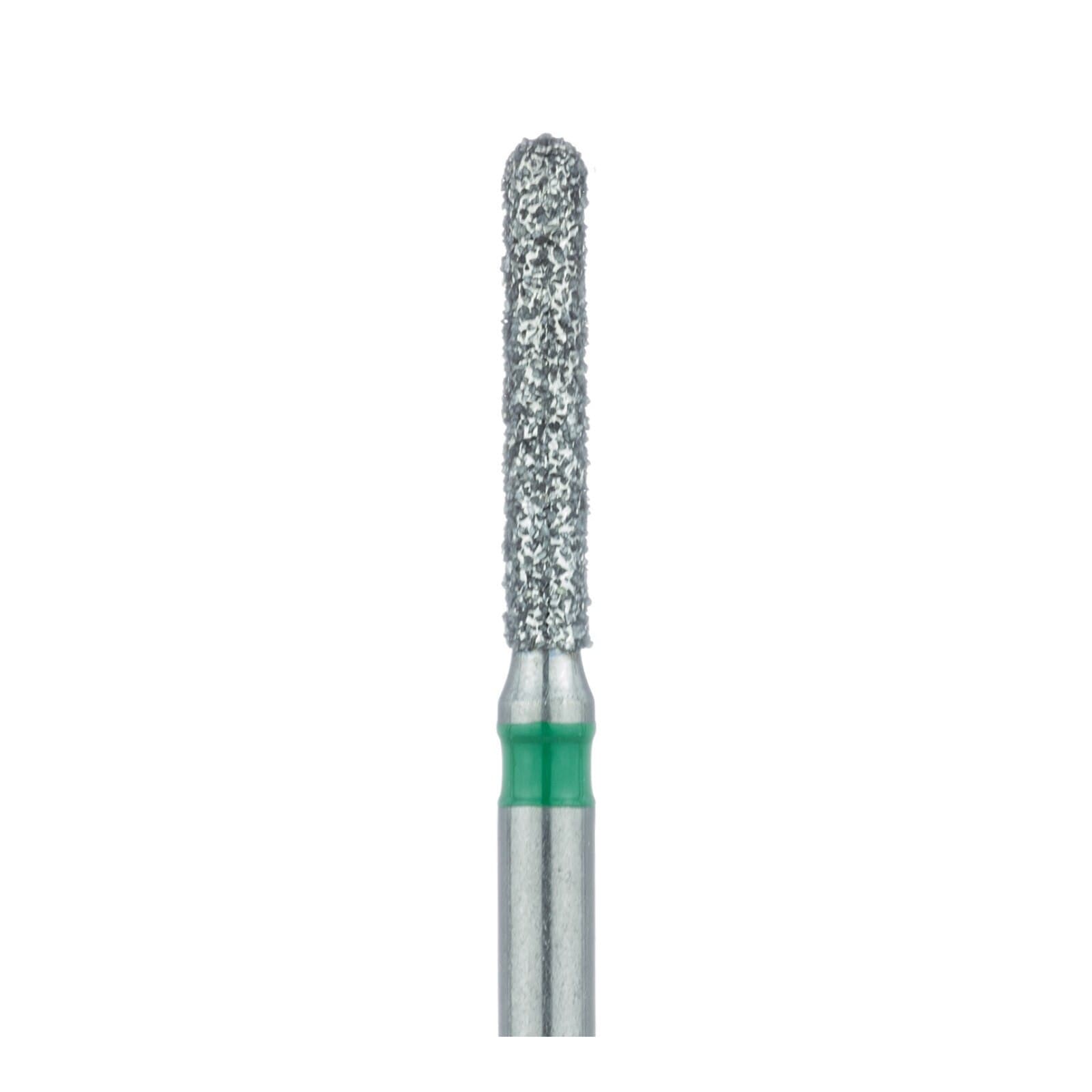 Meisinger Diamond Bur 881G-014-FG, Round End Cylinder, Coarse (Green), FG, 1.4 mm Head Diameter, 8.0 mm Head Length, 5/Pack thumbnail 3