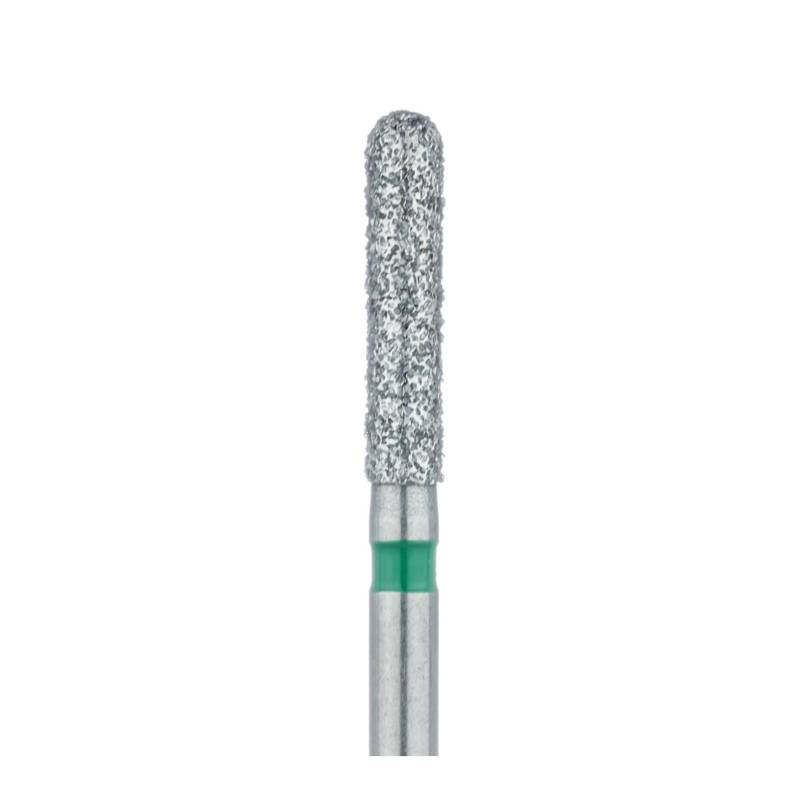 Meisinger Diamond Bur 881G-018-FG, Round End Cylinder, Coarse (Green), 1.8mm Diameter, Friction Grip, 5/Pack thumbnail 3