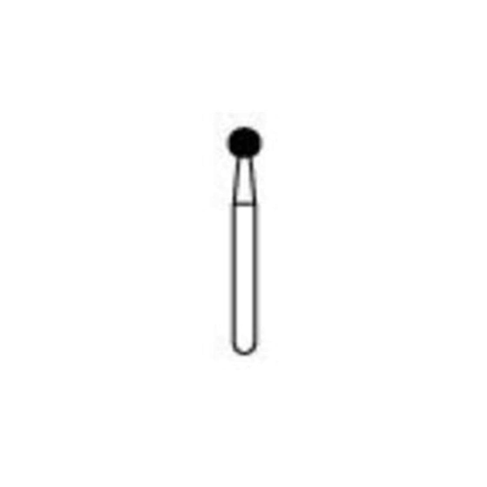 NTI HP Diamond Bur, Medium Grit, Round, 2.3 mm Head Diameter, #801-023 (M801-023HP), Each thumbnail 2