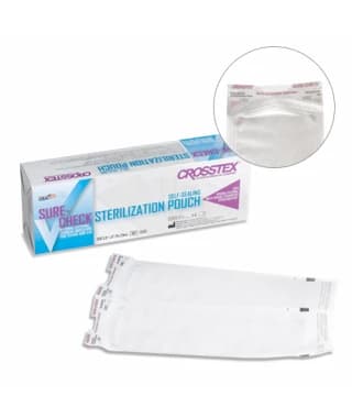 Crosstex Sure-Check® Sterilization Pouches, 5.25" x 15" (13 x 38 cm), Self-Sealing, with Built-In Internal/External Multi-Parameter Indicators, 200/Box, SCL5152 thumbnail 2