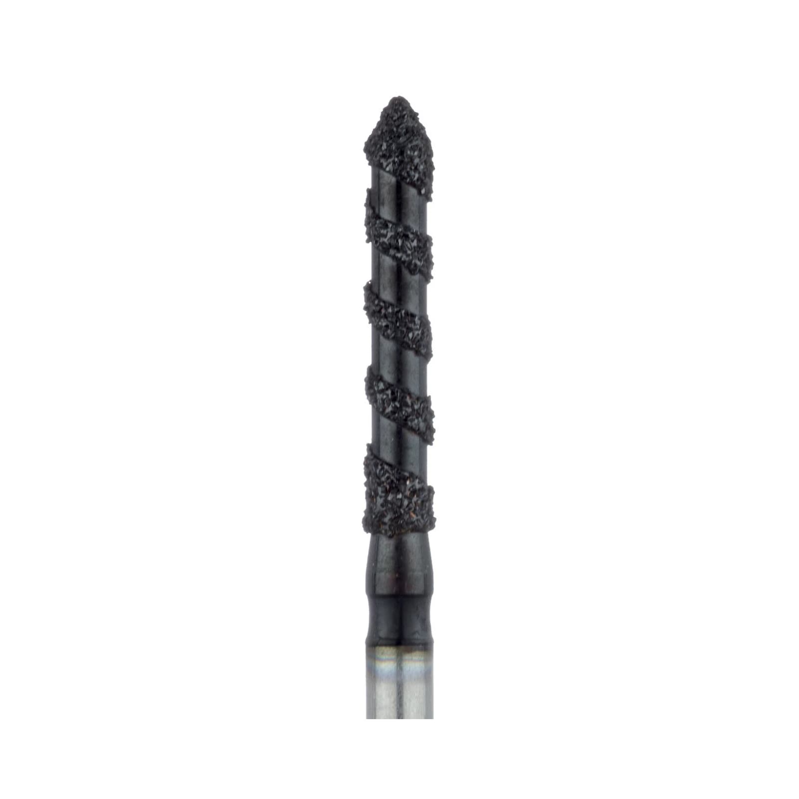 Meisinger Black Cobra Diamond Bur, Super Coarse, Long Pointed Tip Cylinder, FG, 1.6mm, 5/Pack, B886-016 thumbnail 3