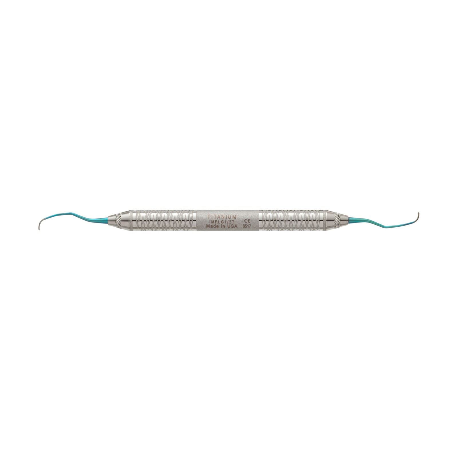 Hu-Friedy Titanium Implant Scaler, Langer 1/2, Double-Ended, Teal Anodized, IMPLG1/2T thumbnail 3