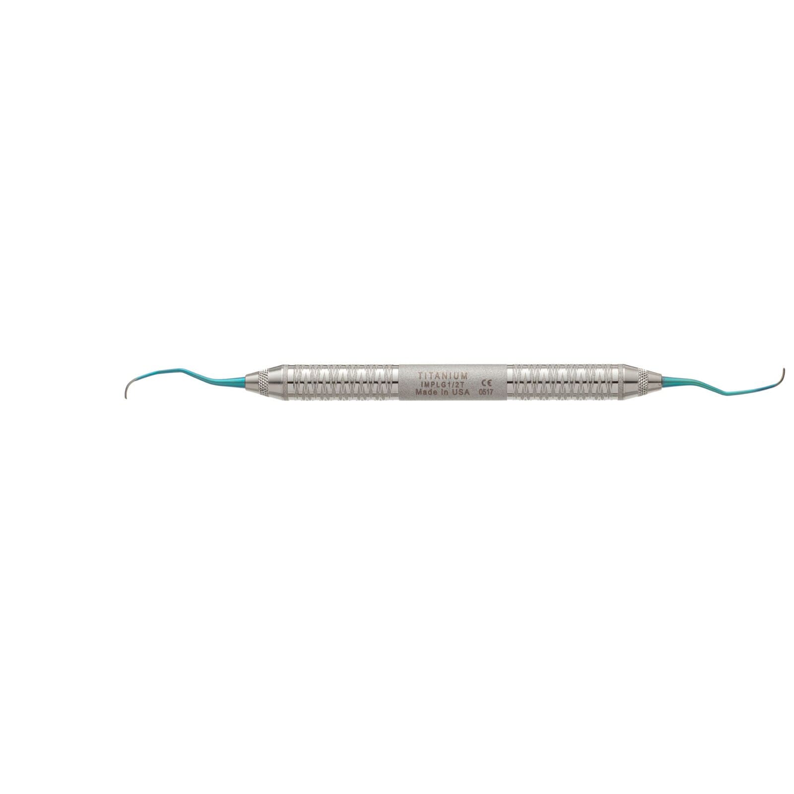 Hu-Friedy Titanium Implant Scaler, Mini Five 1/2, Double-Ended, Teal Anodized, IMPM1/2T thumbnail 3