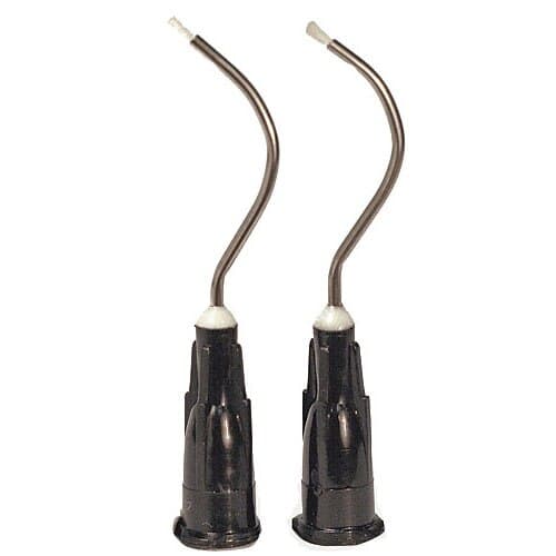 Sol-u-Flo Mini Brush Applicator Tips, 19 Ga, Black, 500/Box, 312205 thumbnail 2