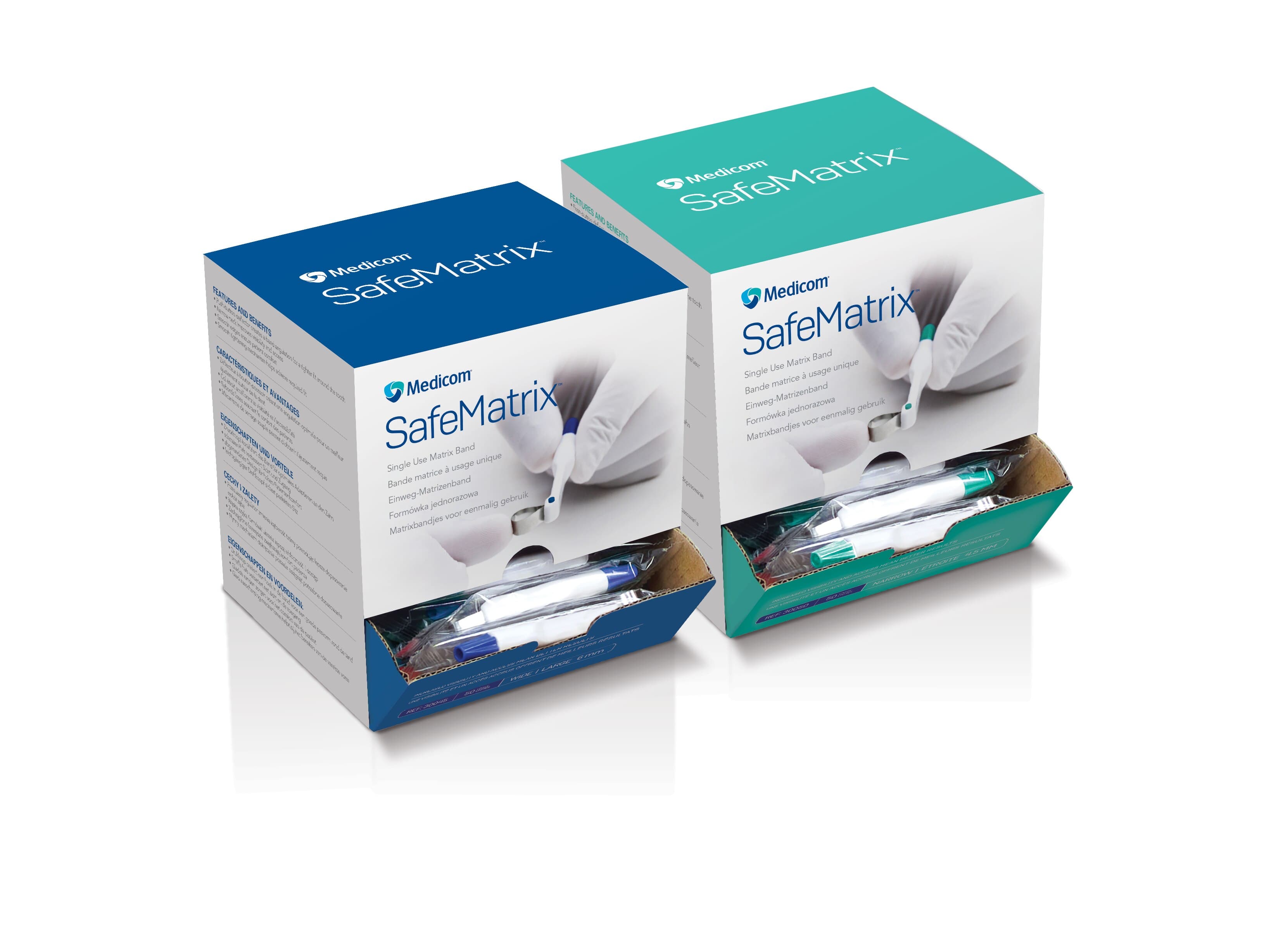 Medicom SafeMatrix Single-Use Matrix Bands, Regular Wide 6mm, Blue, 50/Box, 30045 thumbnail 15