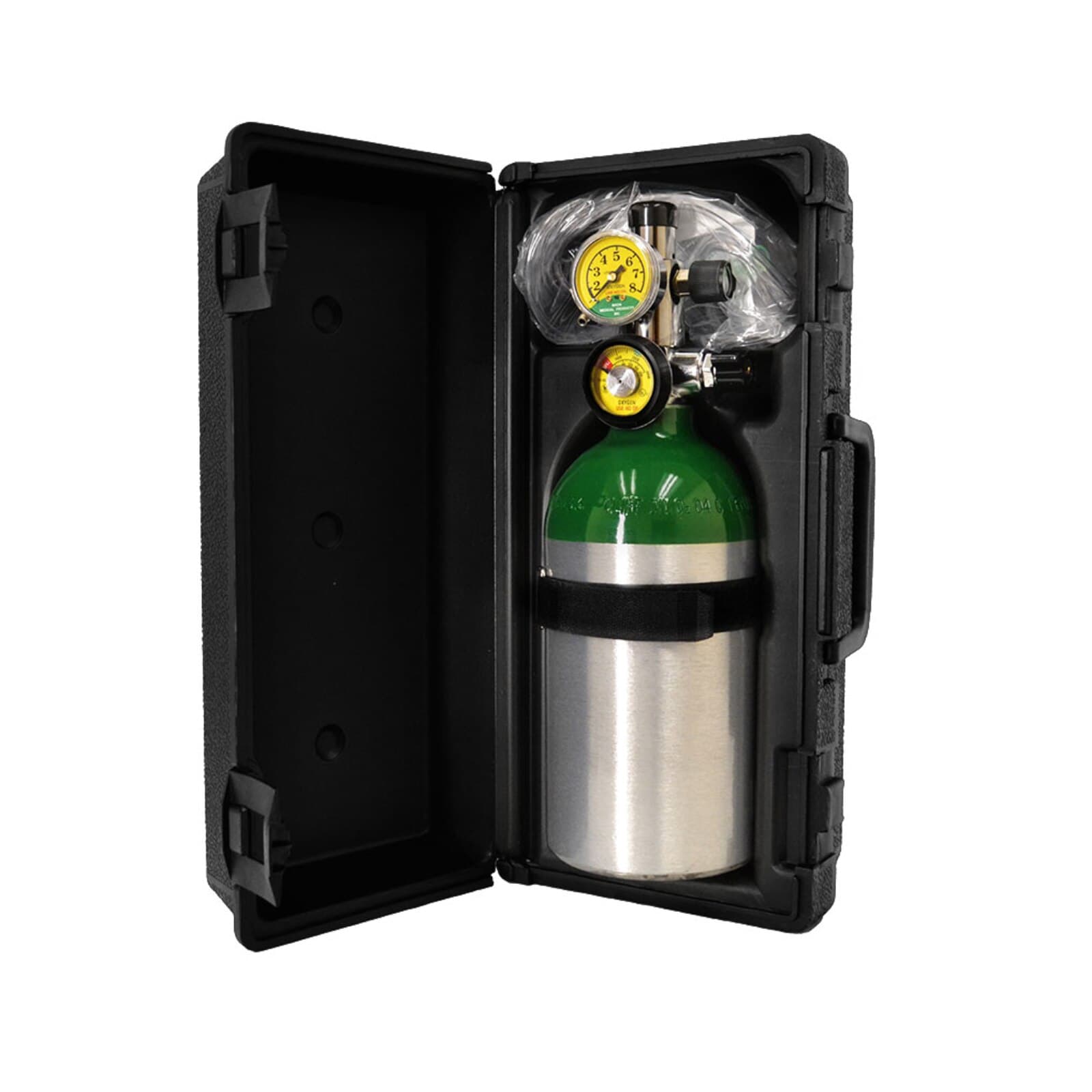 Mada Medical Products Oxy-Uni-Pak Portable Oxygen Delivery System with Adjustable Regulator, Carrying Case, 210L Cylinder (Size M7) thumbnail 2