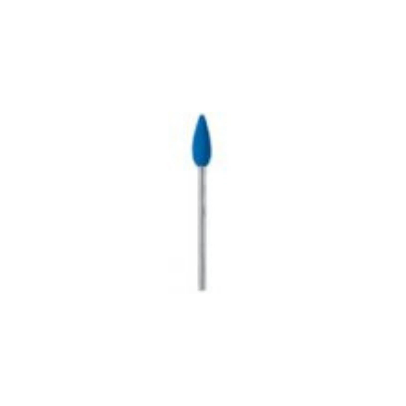 NTI Silicone Polisher, Blue, Medium Grit, Flame Shape, HP Shank, 4.5 mm, 10/Pk, P0440-045 thumbnail 3
