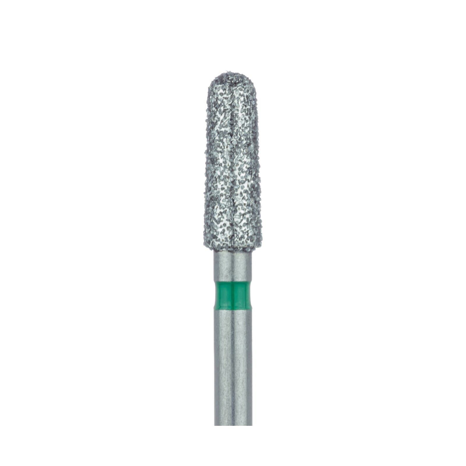 Meisinger 849G-025-FG Coarse Round End Taper Diamond Bur, Friction Grip, 2.5 mm Head, 7 mm Working Length, Green Ring, 5/Pack thumbnail 3
