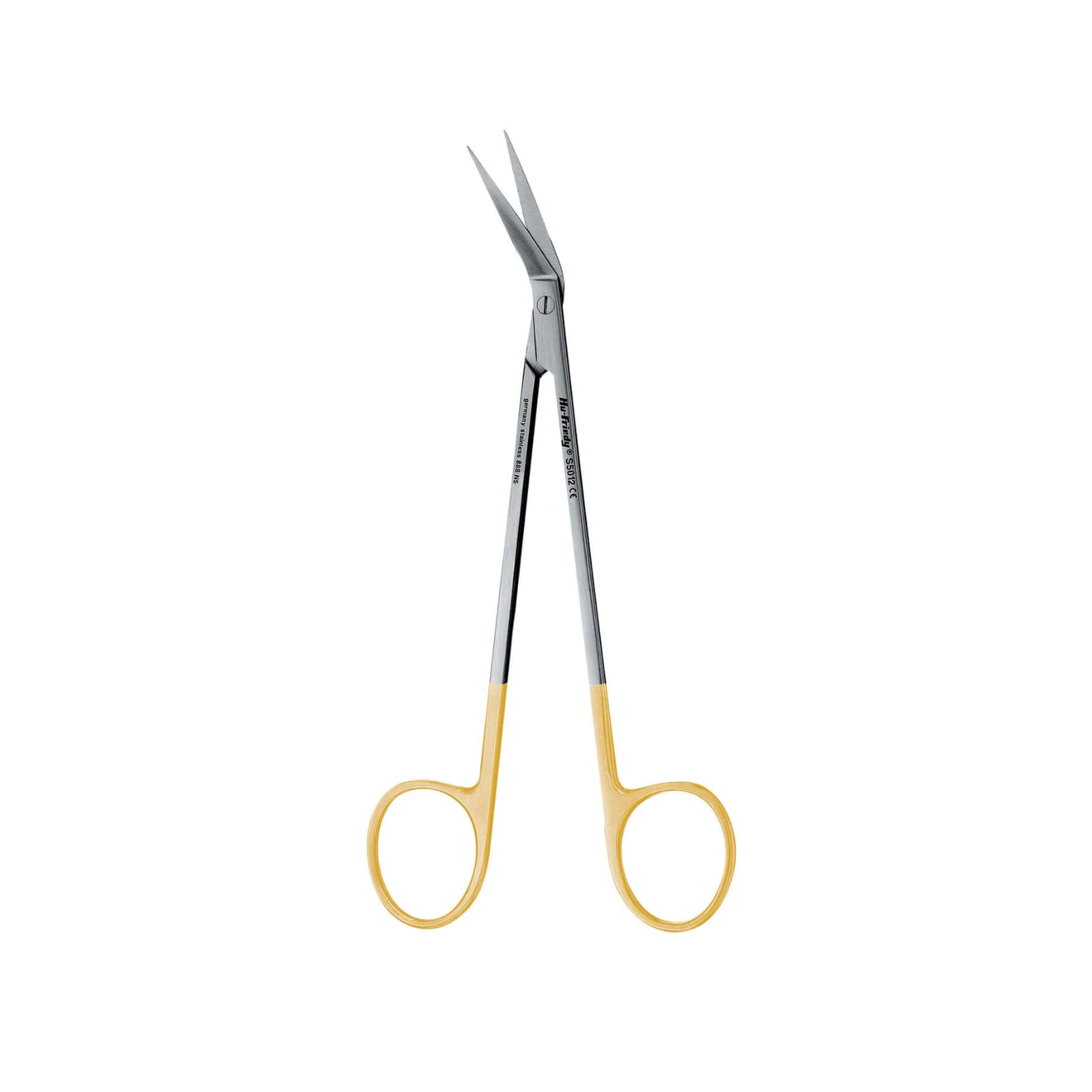 Hu-Friedy Locklin Perma Sharp Surgical Scissors, Straight Handle, Closed Shank, 6.5", 1 Serrated Blade thumbnail 2