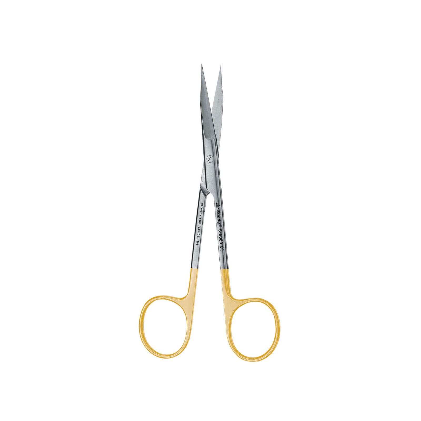 Hu-Friedy Goldman-Fox 5" (13cm) Straight Perma-Sharp Surgical Scissors, 1 Serrated Blade, S5080 thumbnail 3