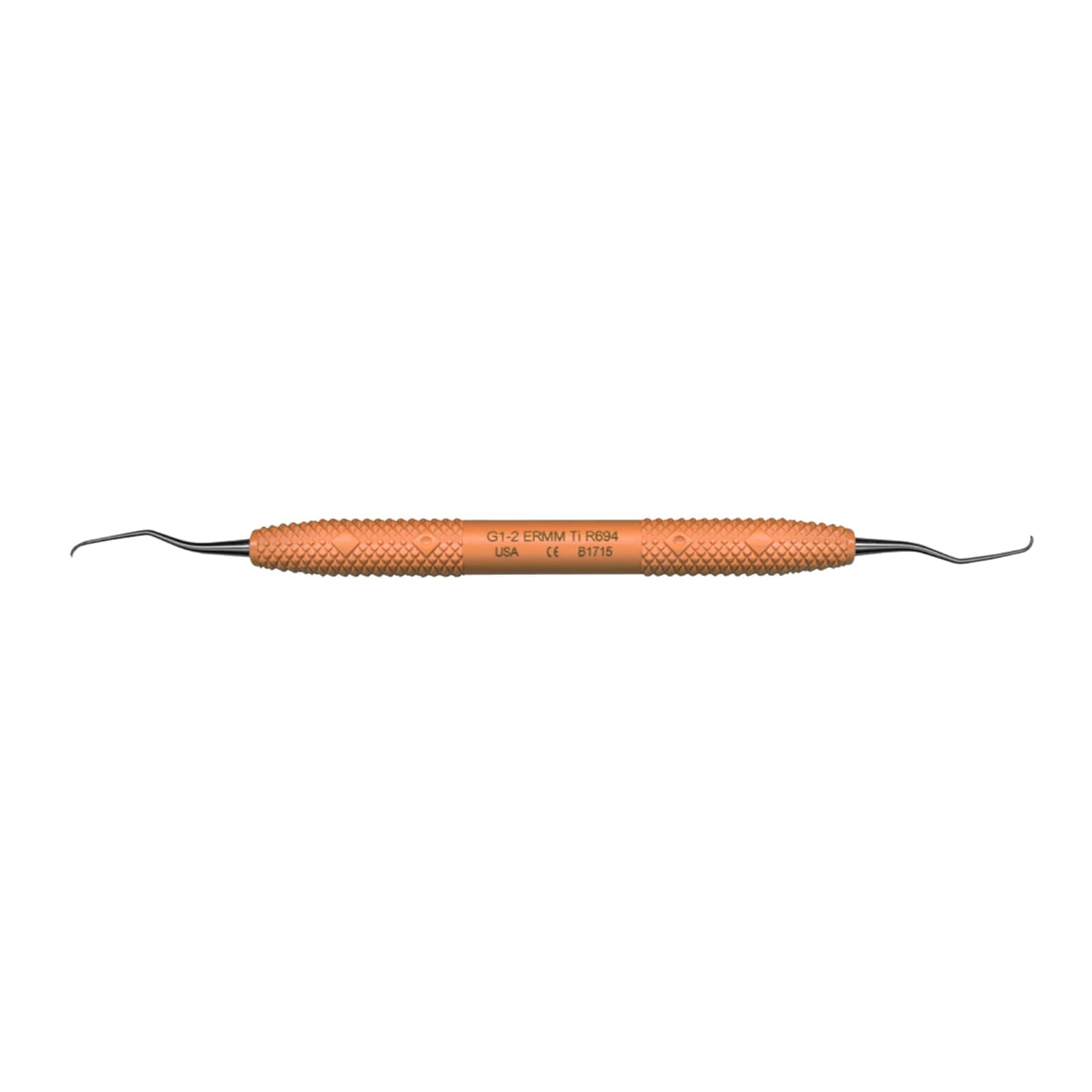 PDT Implant Curette Gracey 1/2 Micro Mini, Extended Reach, Titanium, Double-Ended, R694 thumbnail 3